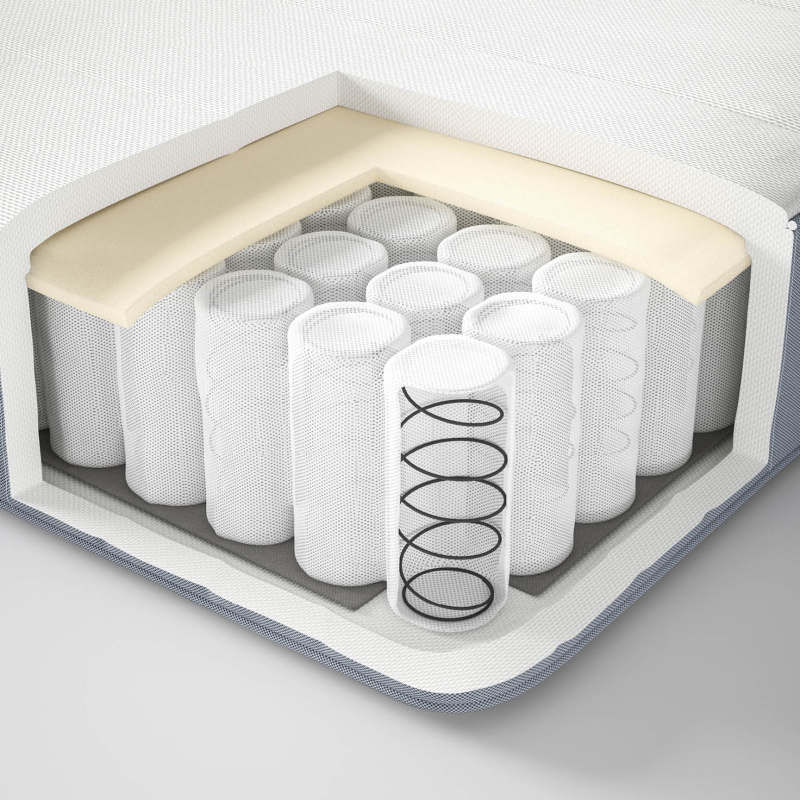 Independent pocket spring mattress with smooth vibration