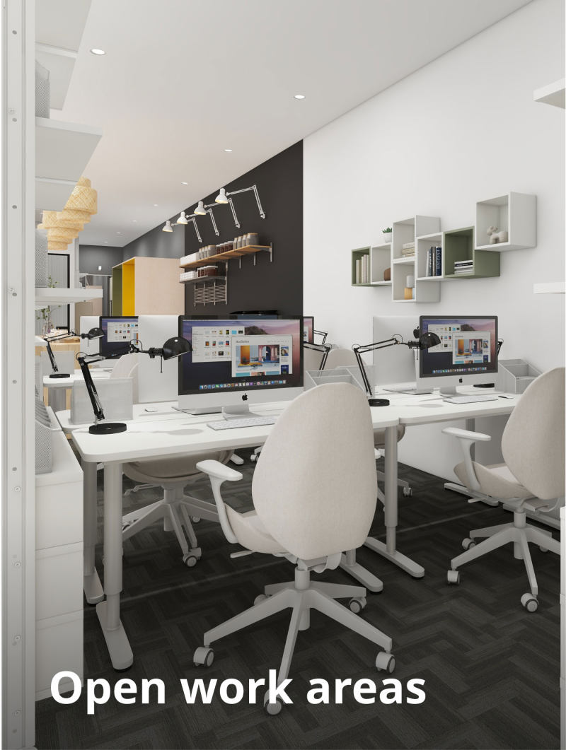 170㎡ comfortable and efficient office space IKEA