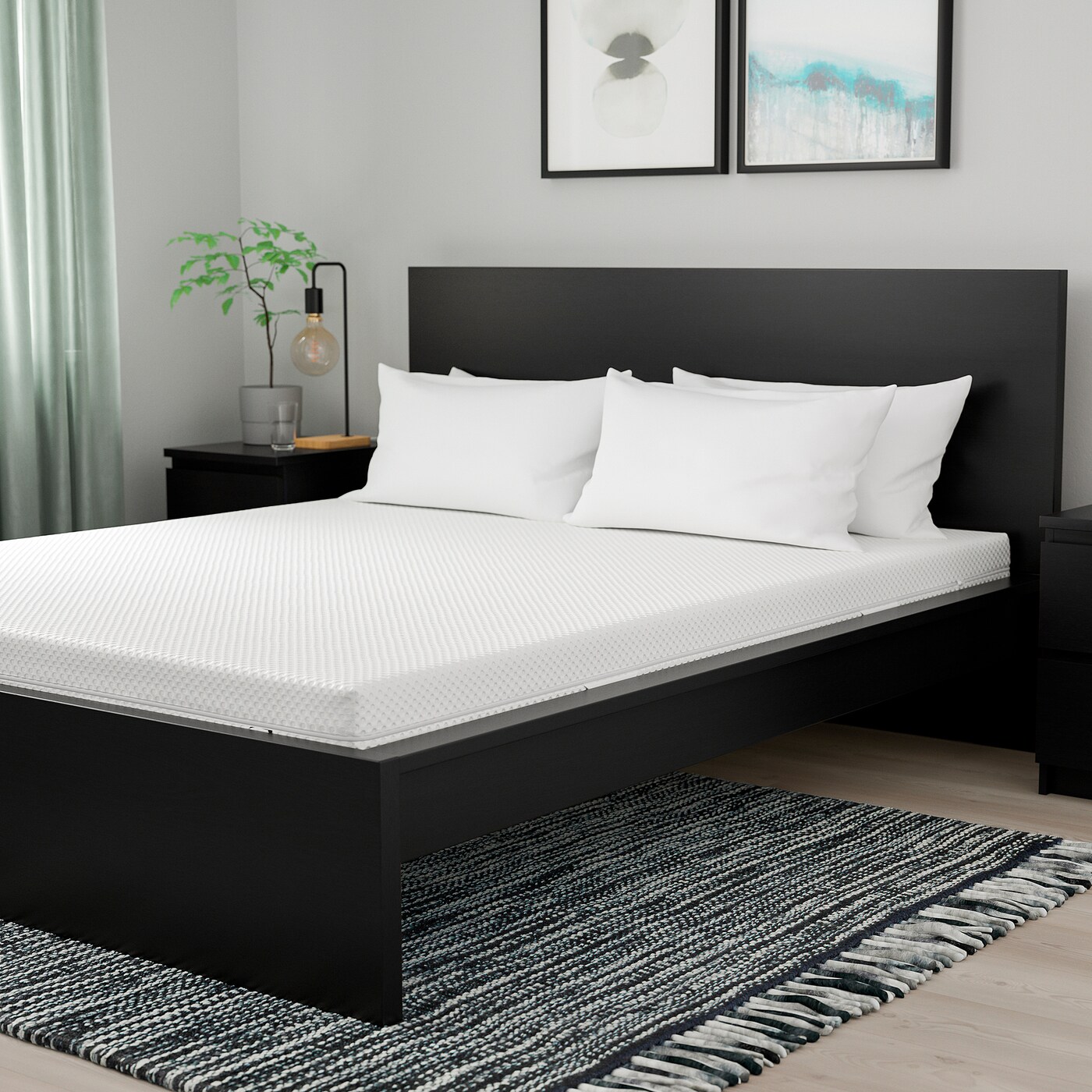 3272 IKEA ÅBYGDA マットレス 120x200cm ÅBYGDA オービグダ フォームマットレス, ふつう/ホワイト
