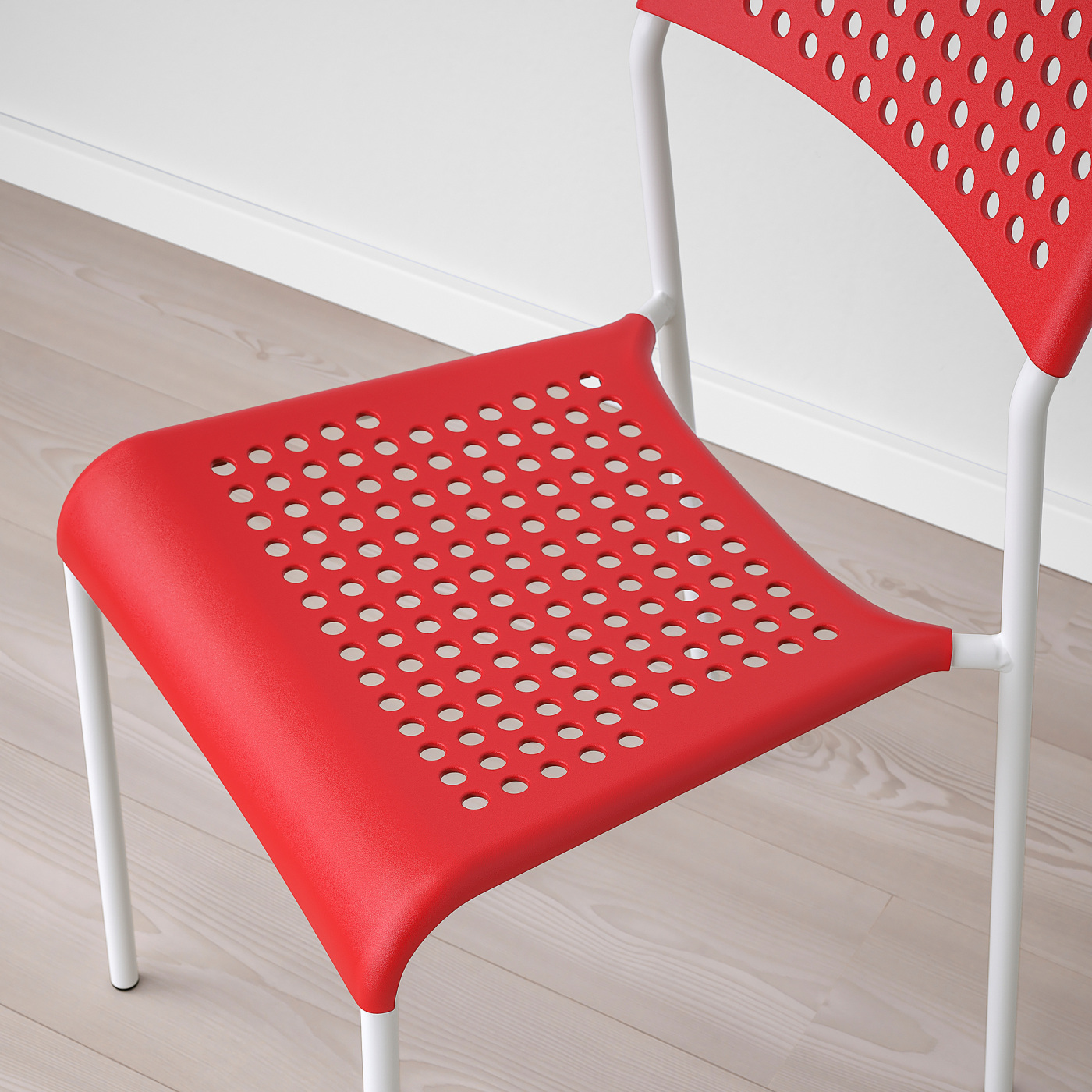 ADDE chair red/white - IKEA
