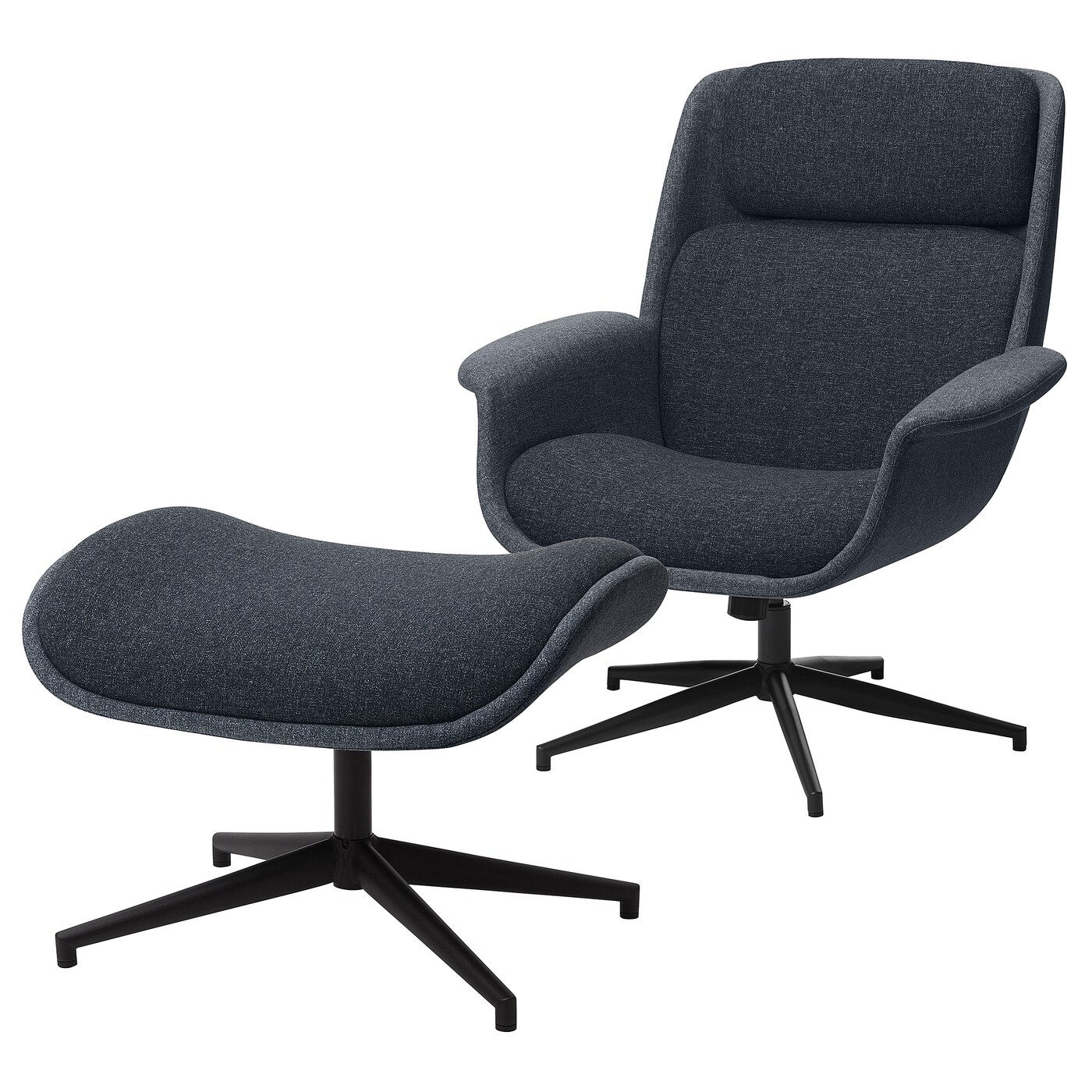 ÄLEBY armchair with footstool - IKEA
