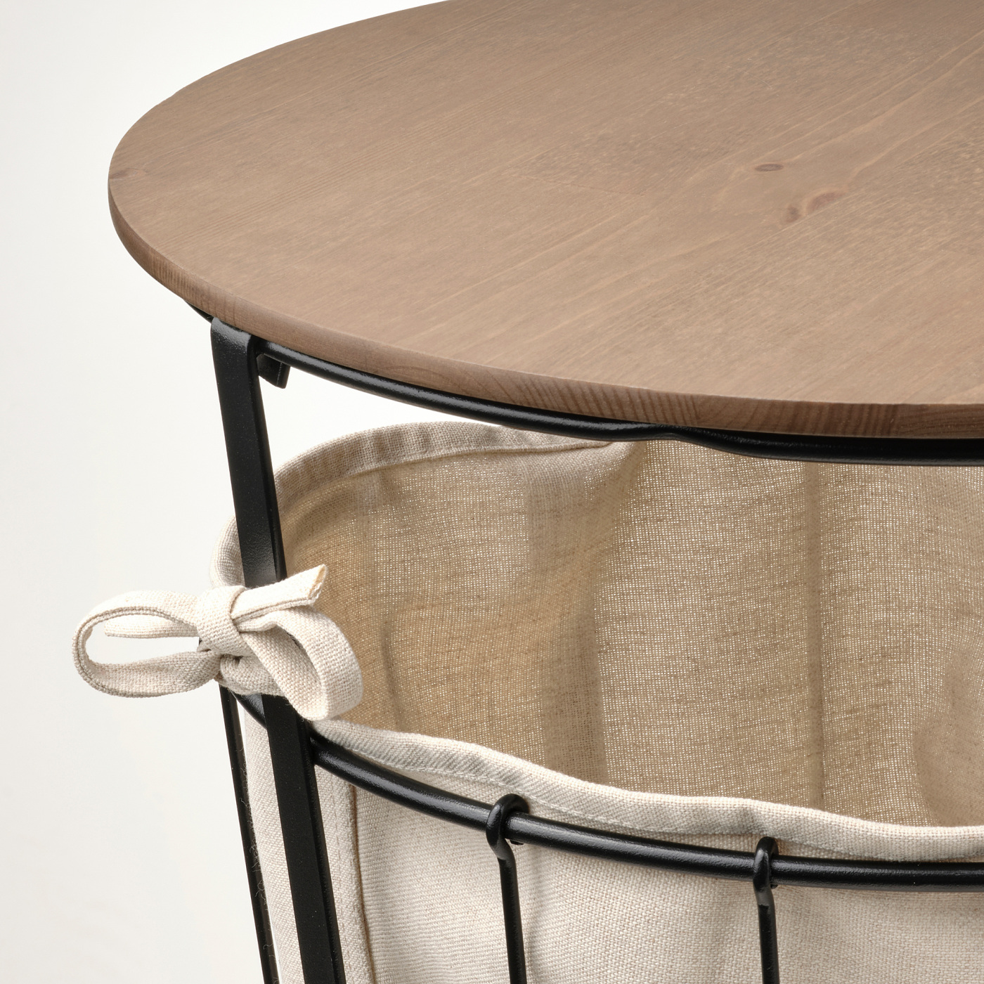 ÄNGESBYN storage table black/pine light brown stained - IKEA