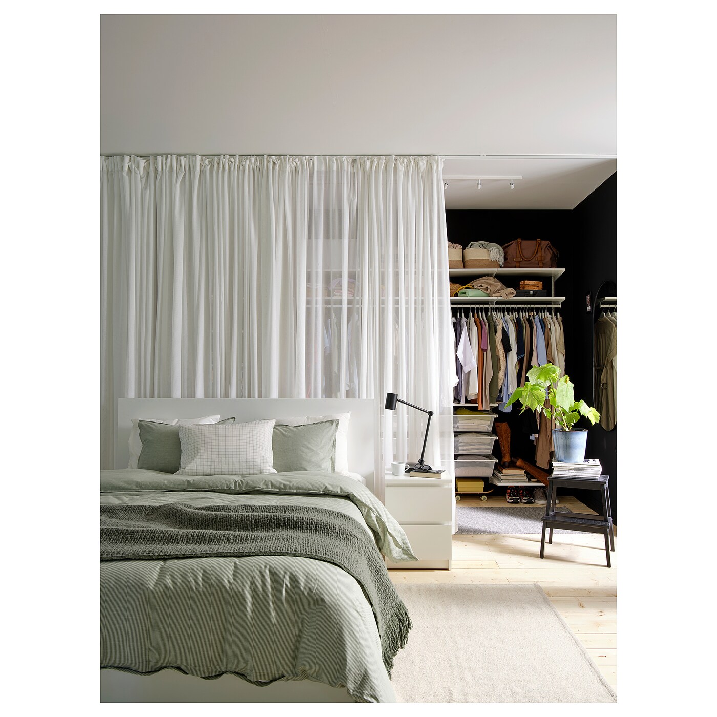ÄNGSFRYLE sheer curtain, 1 piece white/with heading tape - IKEA ÄNGSFRYLE sheer curtain, 1 piece white/with heading tape - IKEA