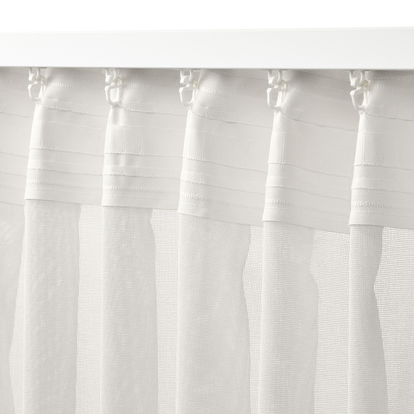 ÄNGSFRYLE sheer curtain, 1 piece with heading tape/white - IKEA ÄNGSFRYLE sheer curtain, 1 piece with heading tape/white - IKEA