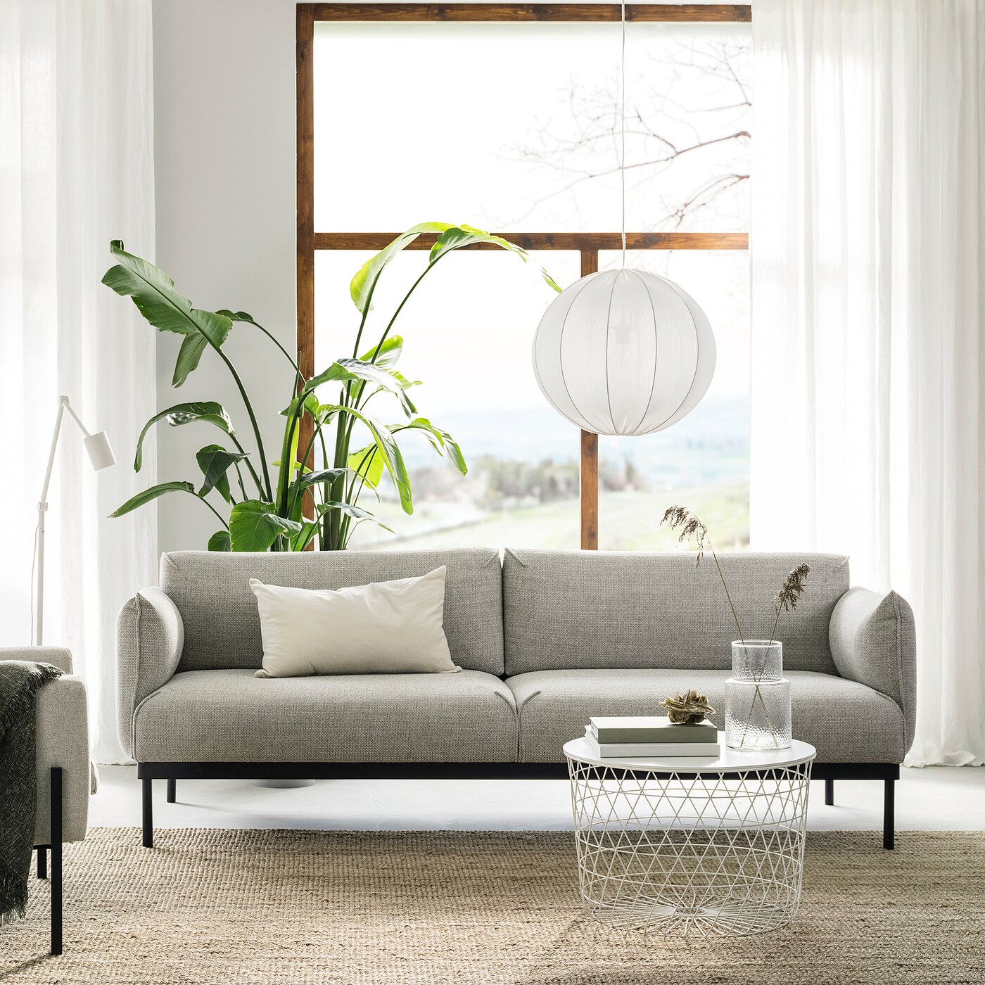 IKEAソファー PÄRUP sofa with chaise, Vissle gray - IKEA