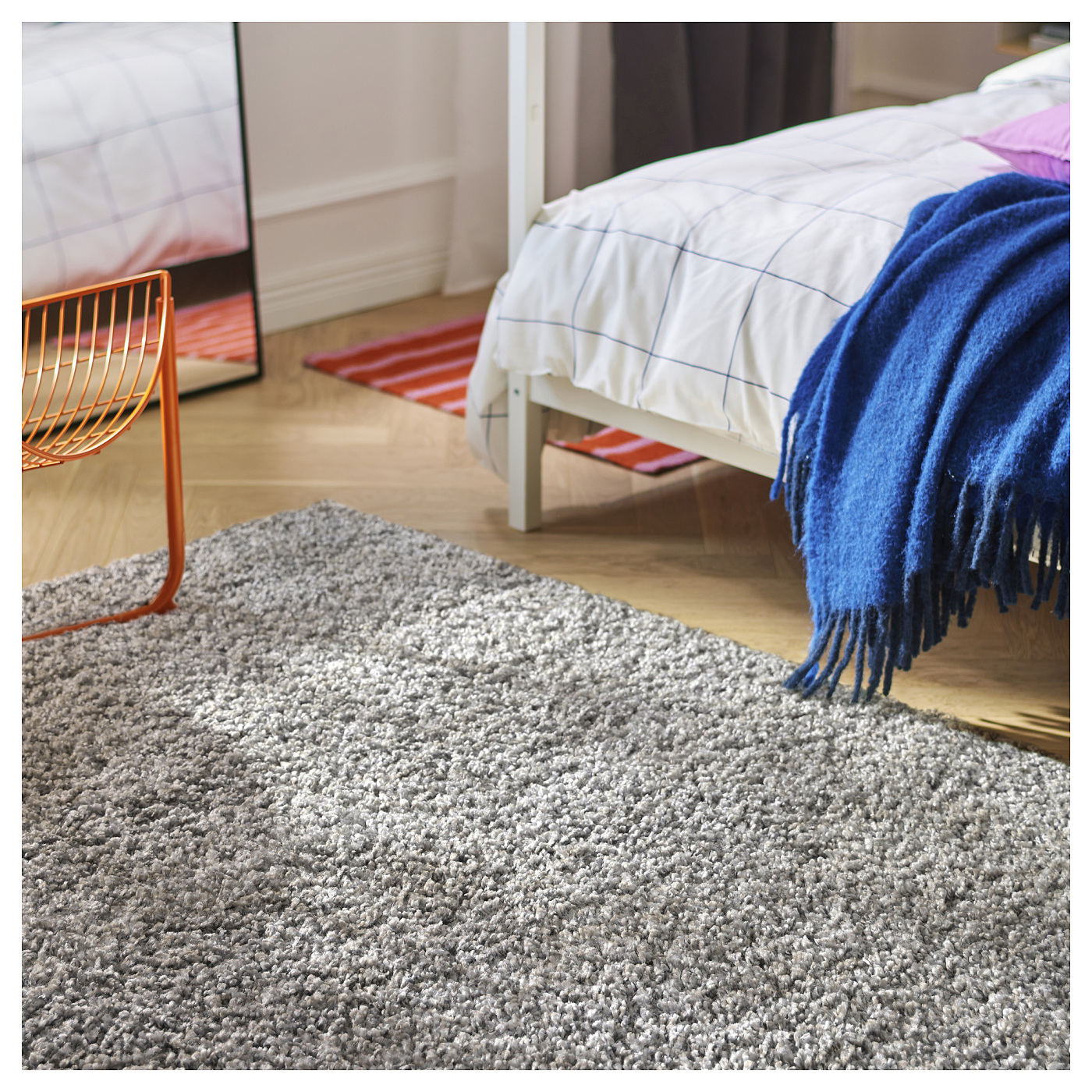 IKEA 160×240　ALHEDE ウィルトンラグ　グレー ÄRENDE rug, high pile grey - IKEA