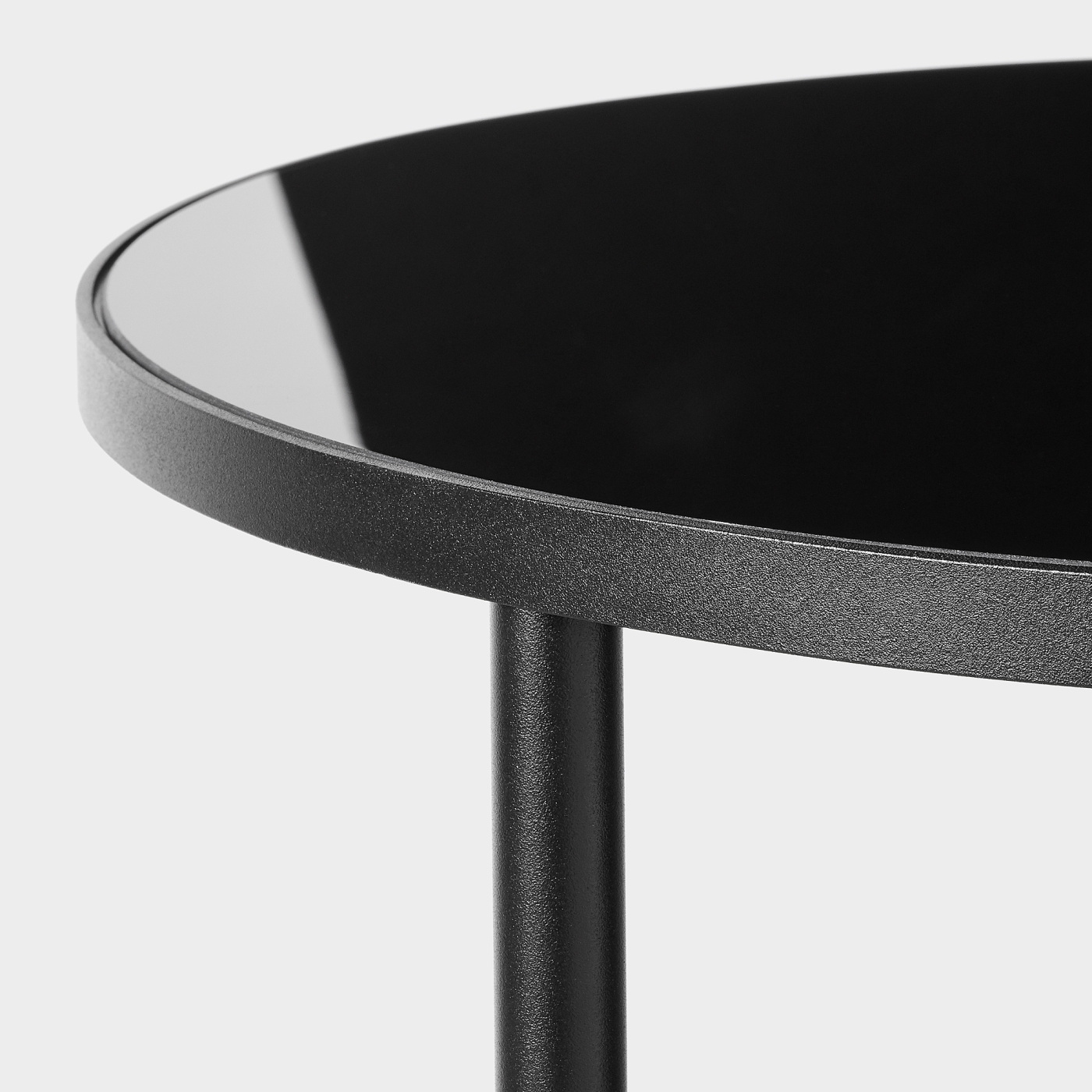 ÄSPERÖD side table black/glass black - IKEA