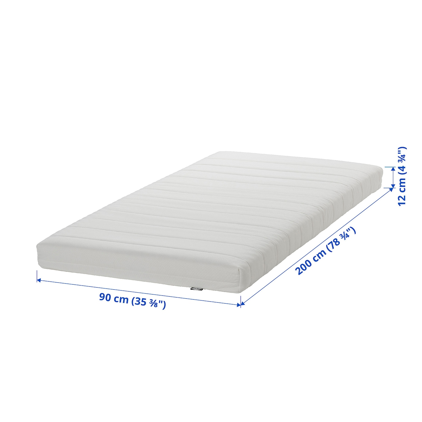 AFJALL foam mattress firm white IKEA