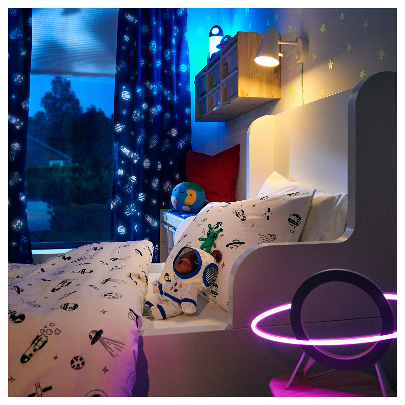 AFTONSPARV LED decoration lighting planet shape multicolour - IKEA