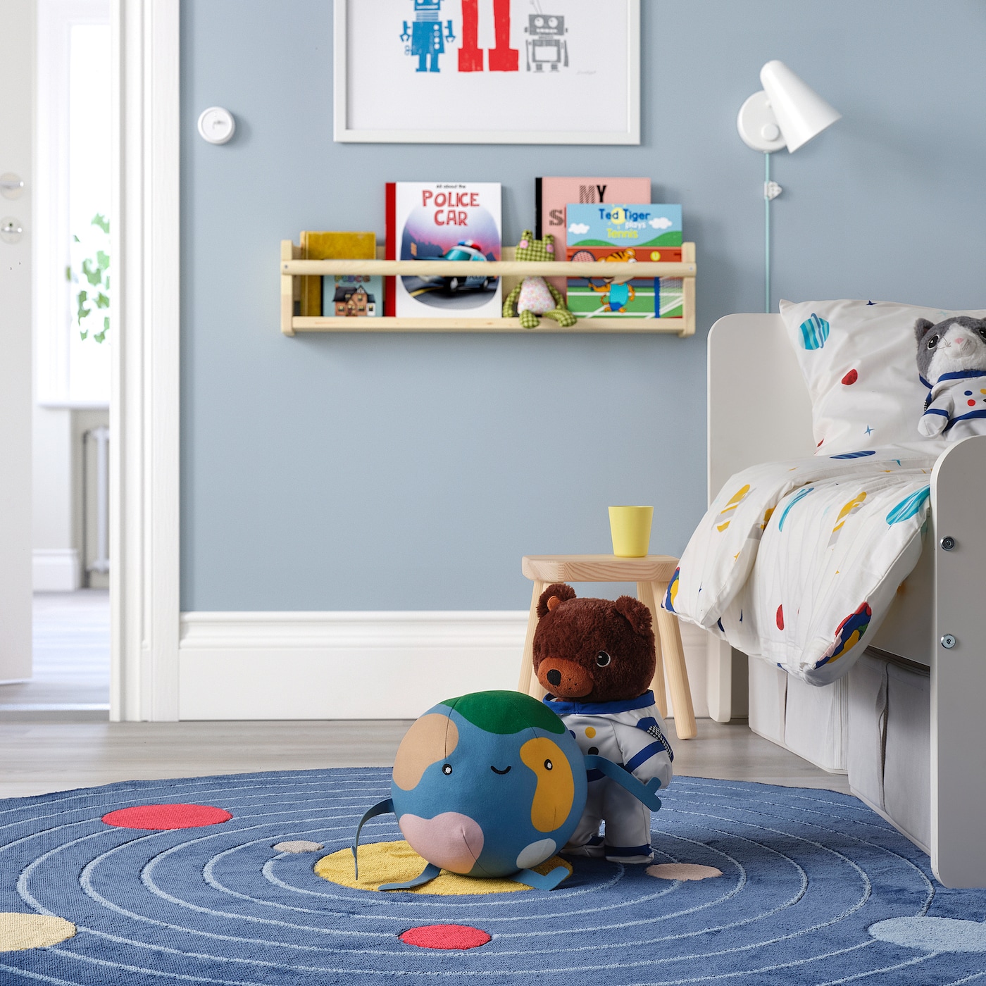AFTONSPARV soft toy Earth/multicolour - IKEA
