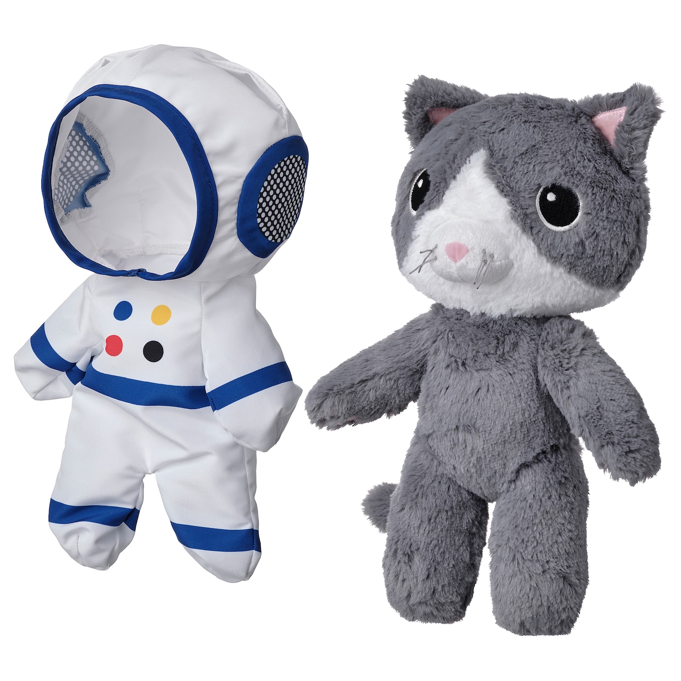 AFTONSPARV soft toy with astronaut suit cat IKEA