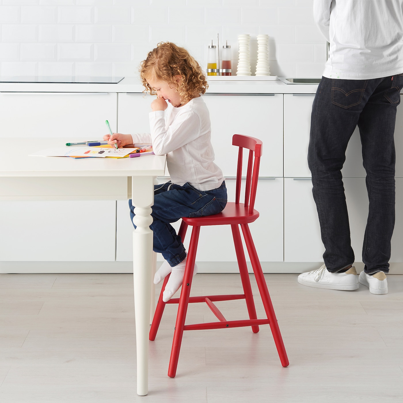 廃盤 希少 IKEA AGAM イケア アーガム 北欧 キッズチェア 子供