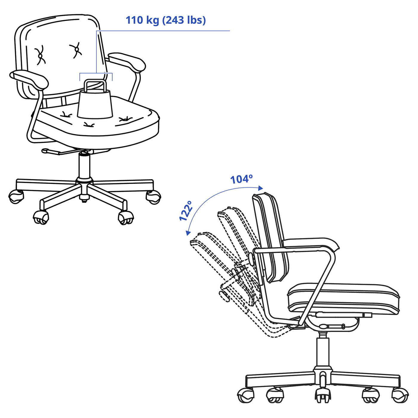 ALEFJÄLL office chair Grann beige - IKEA
