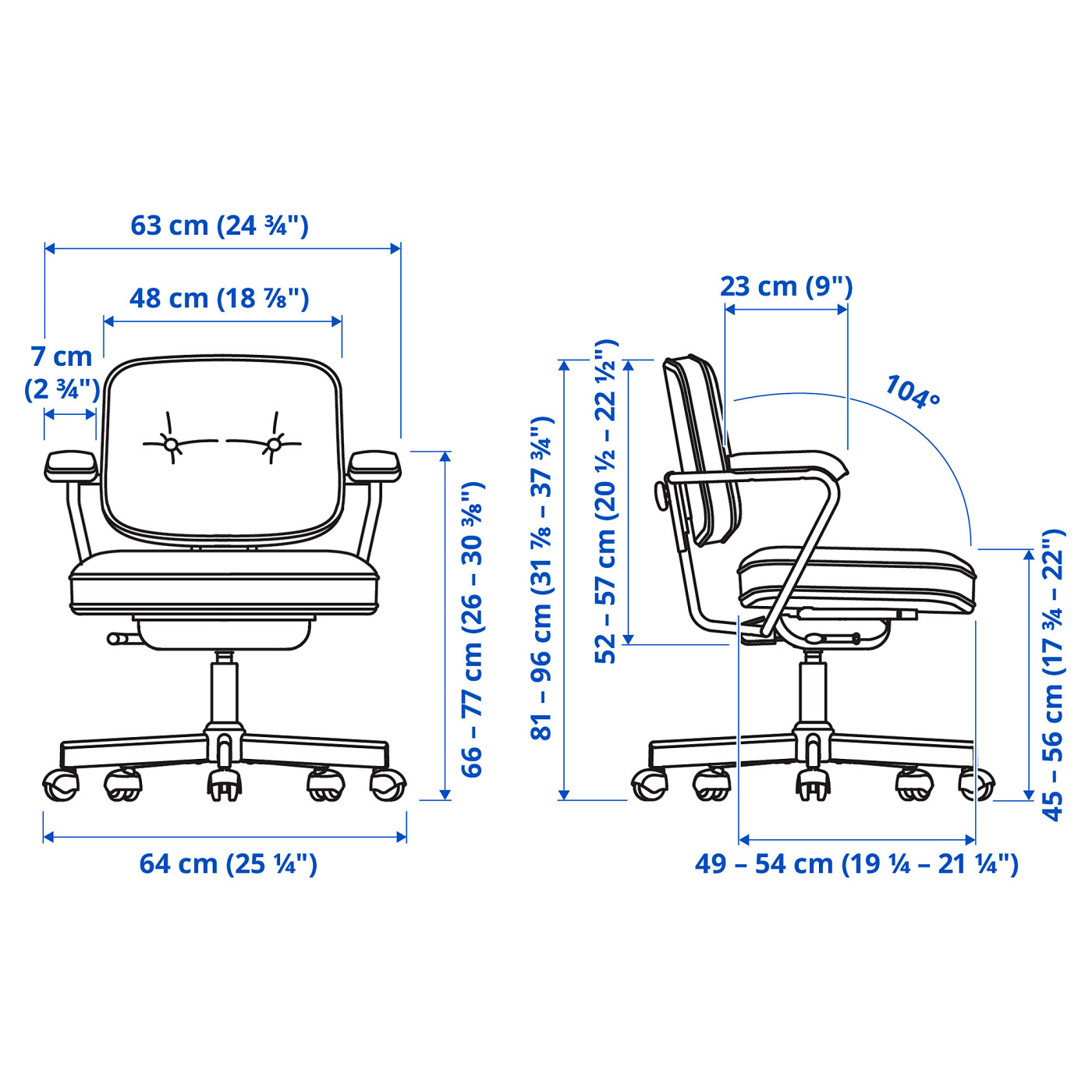 ALEFJÄLL office chair Grann beige - IKEA