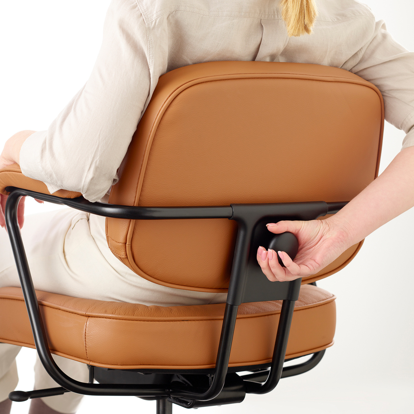 ALEFJÄLL office chair Grann golden-brown - IKEA