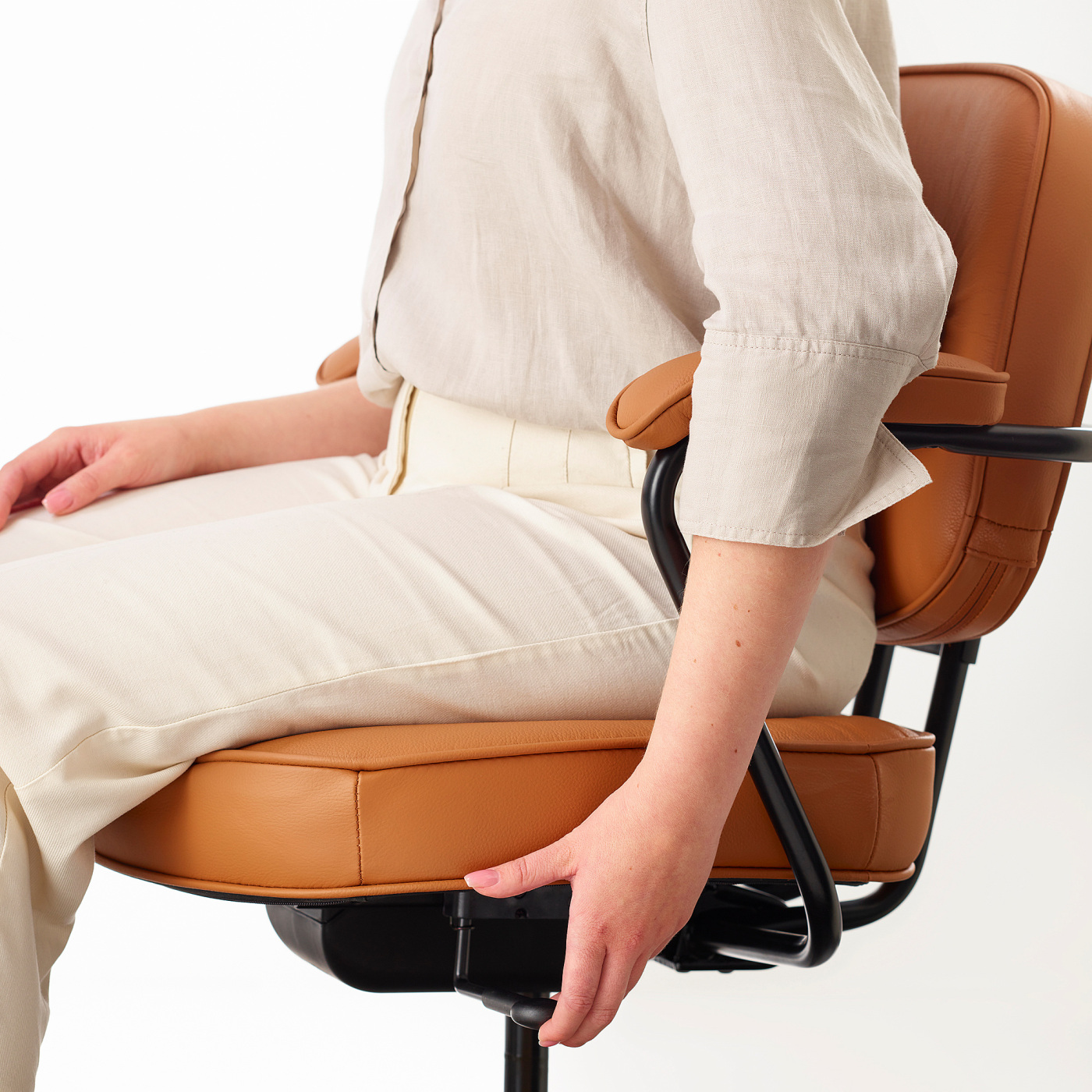 ALEFJÄLL office chair Grann golden-brown - IKEA