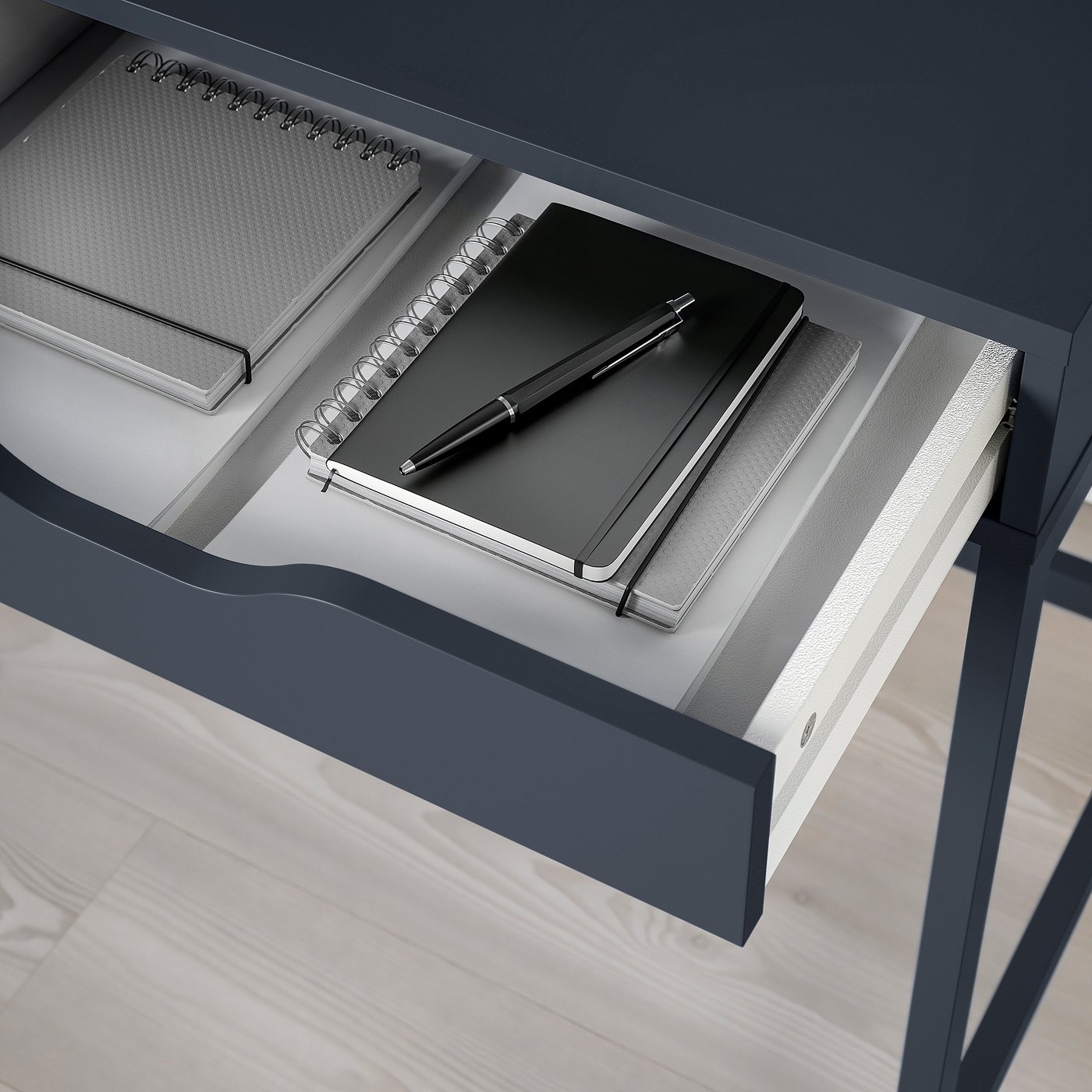 ALEX desk black-blue - IKEA