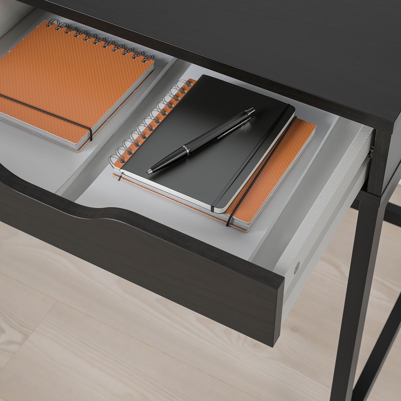 ALEX desk black-brown - IKEA