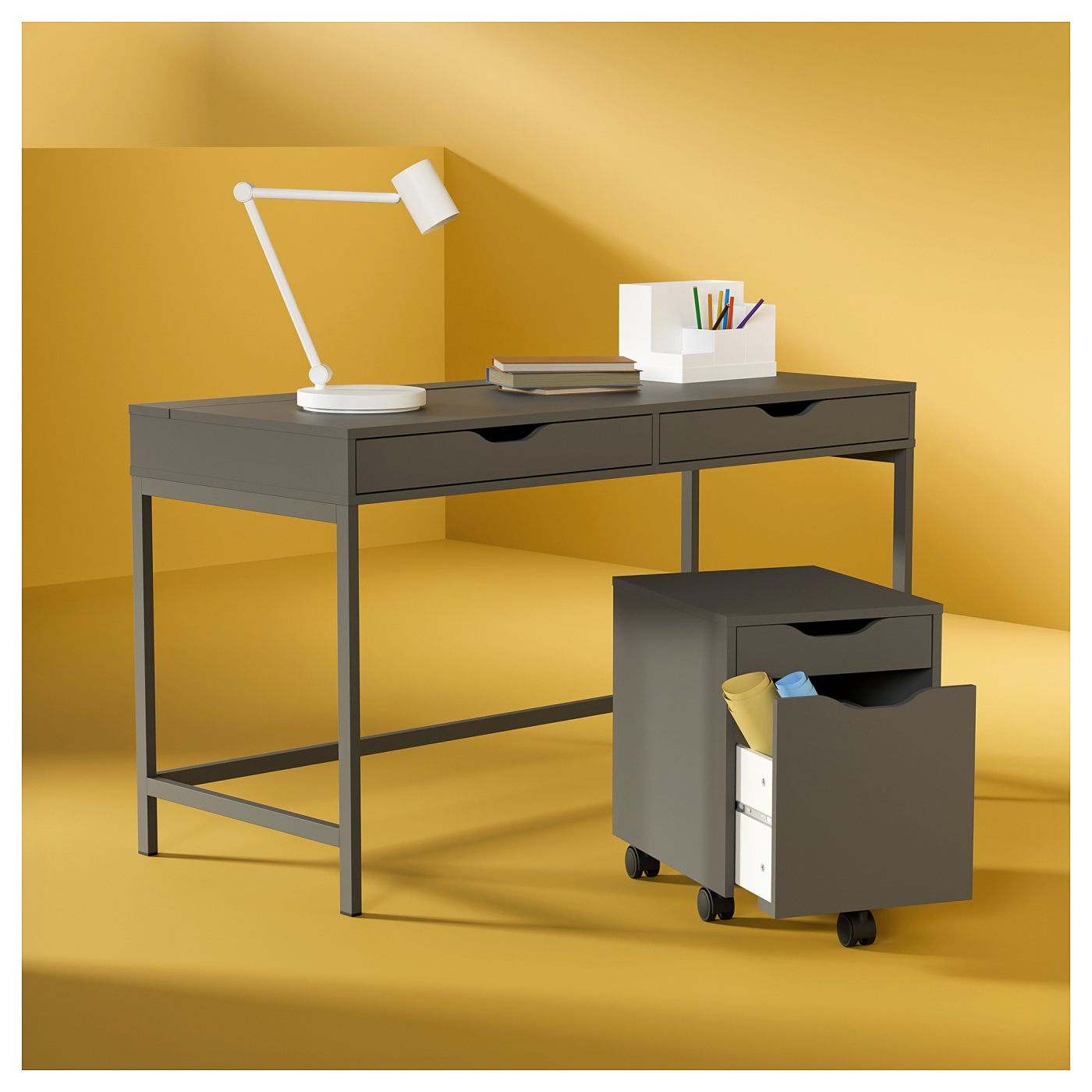 ALEX desk dark grey - IKEA