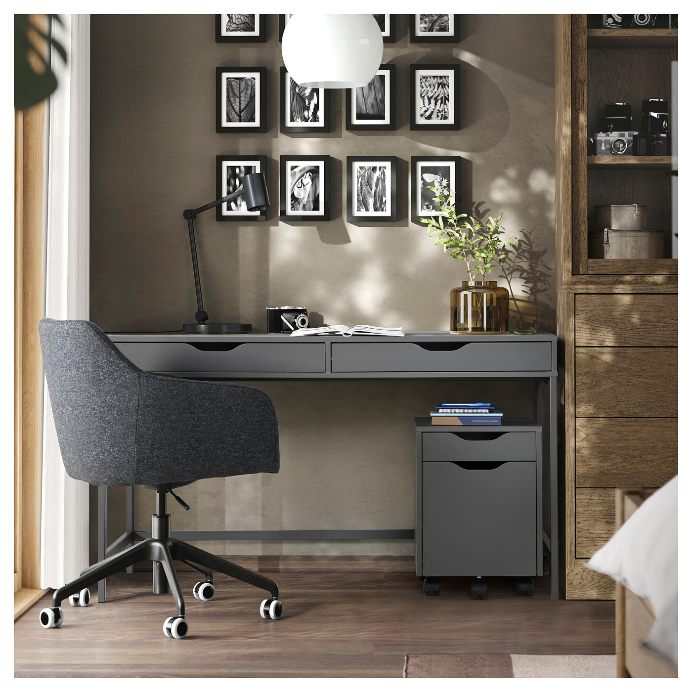 ALEX desk dark grey - IKEA