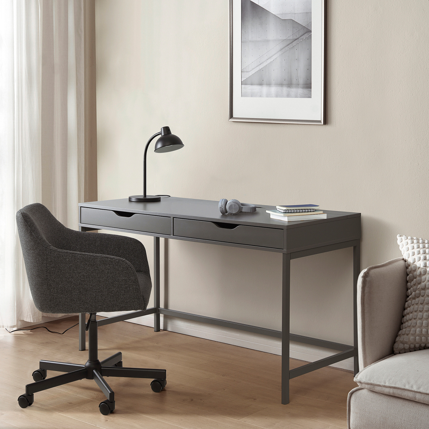 ALEX desk dark grey - IKEA