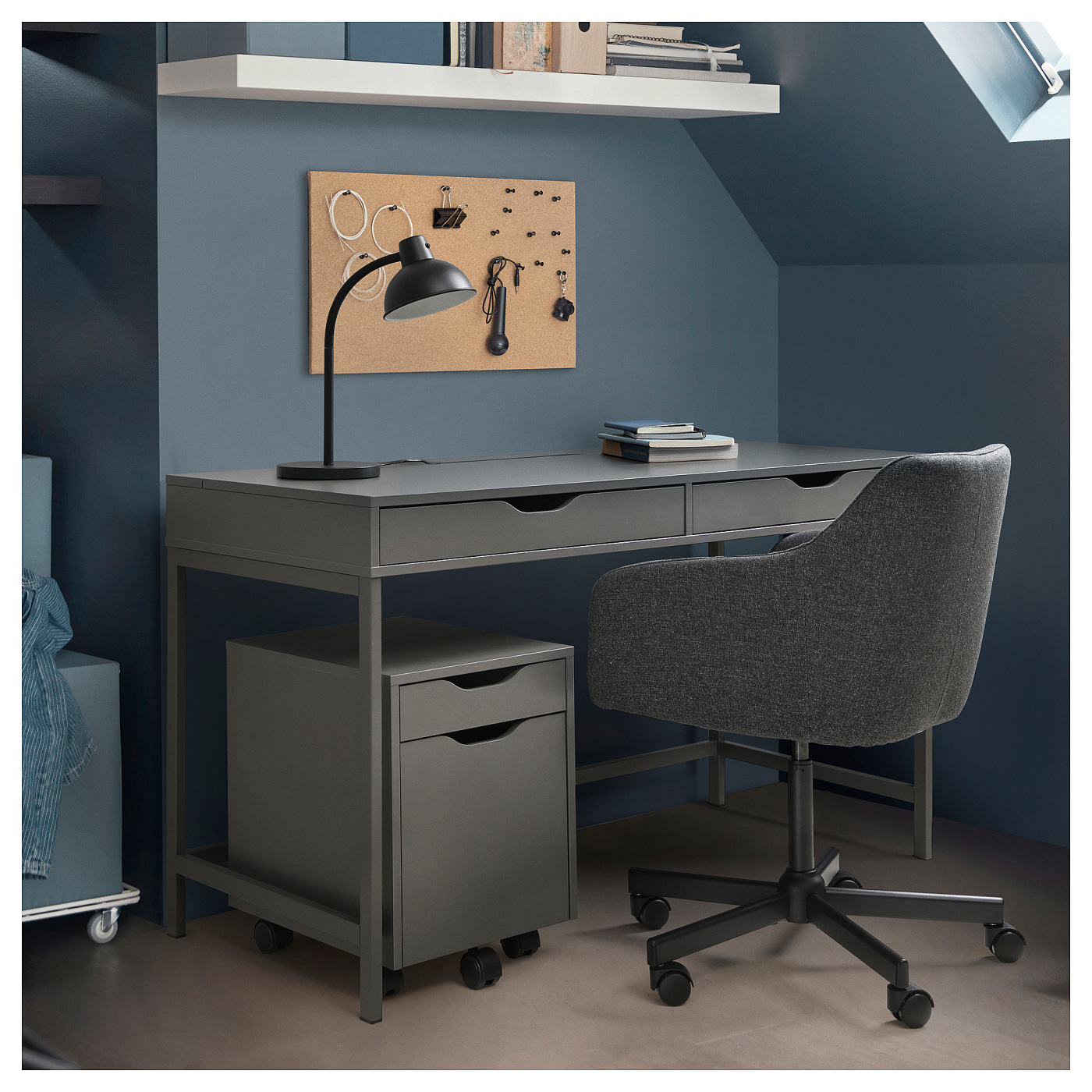 ALEX desk dark grey - IKEA