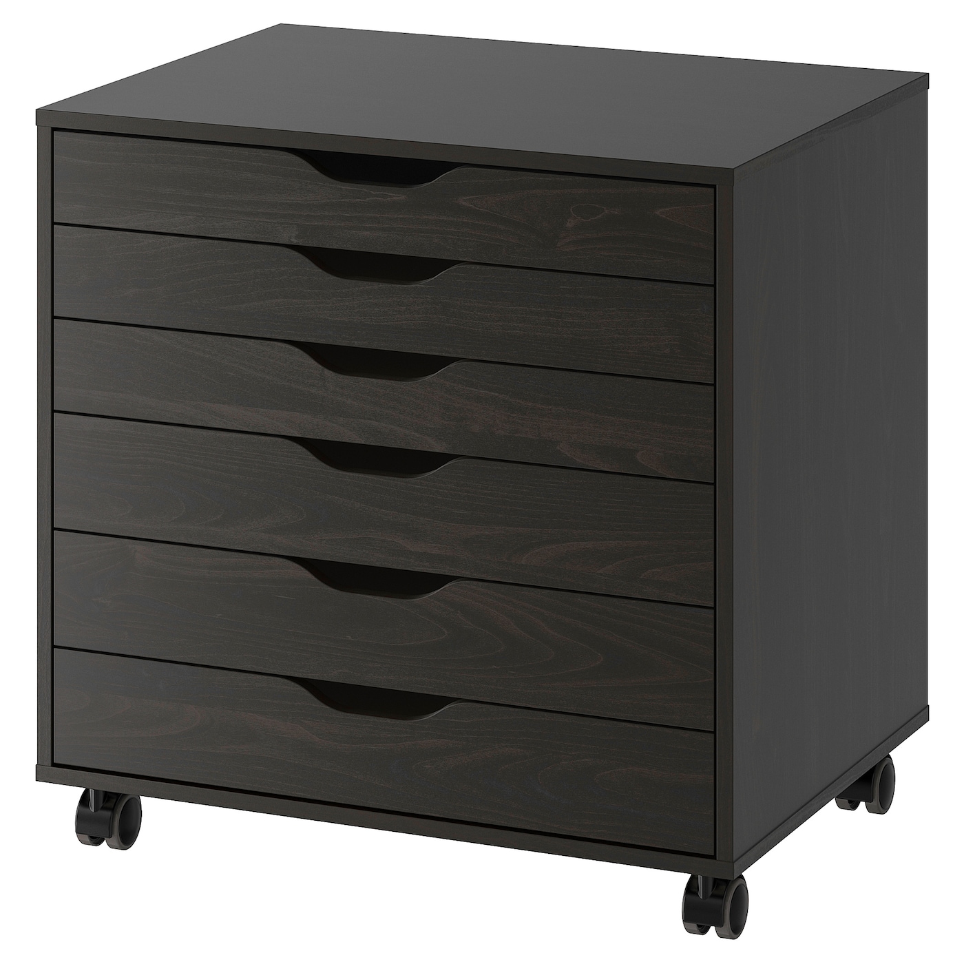 ALEX drawer unit on castors black-brown - IKEA