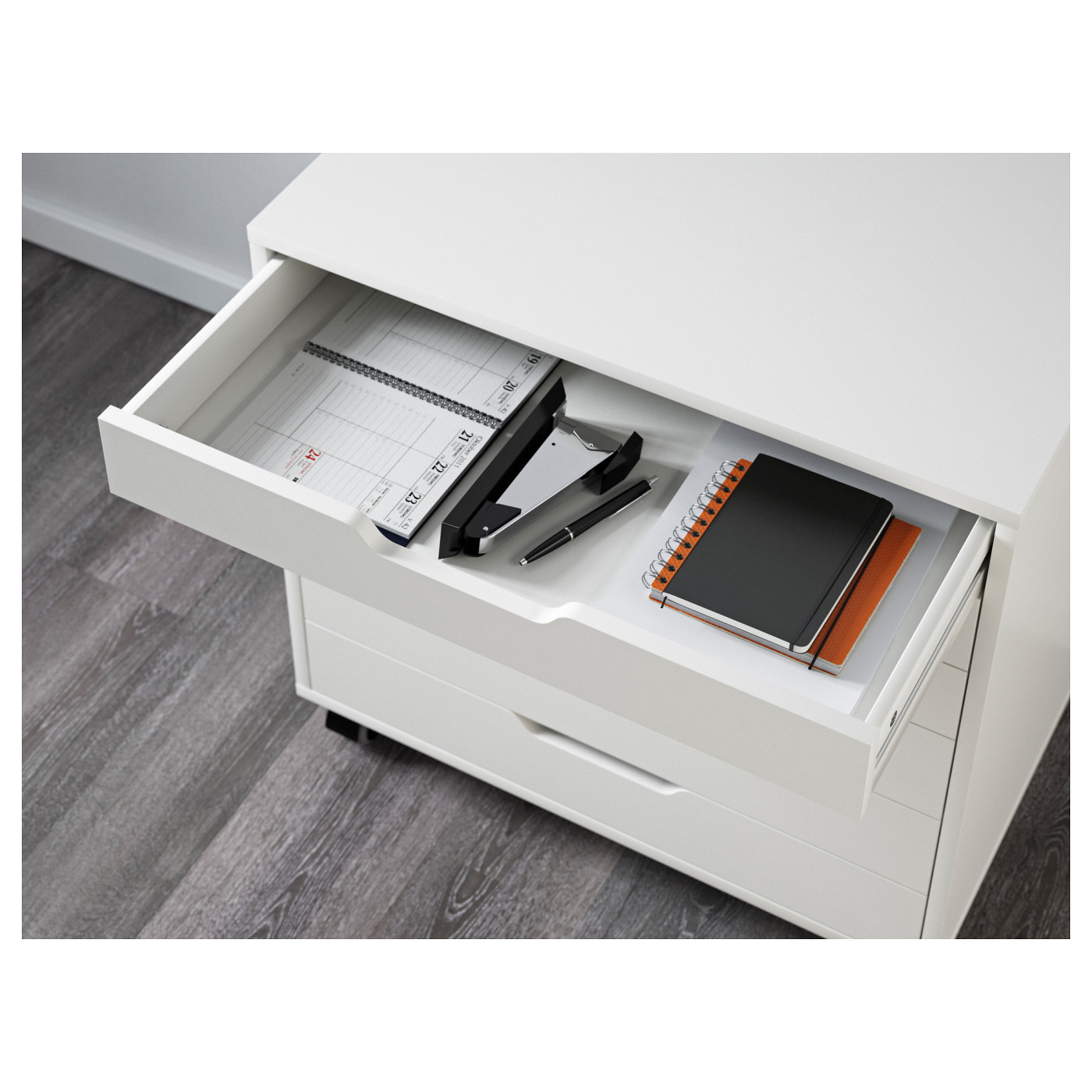 ALEX drawer unit on castors white - IKEA