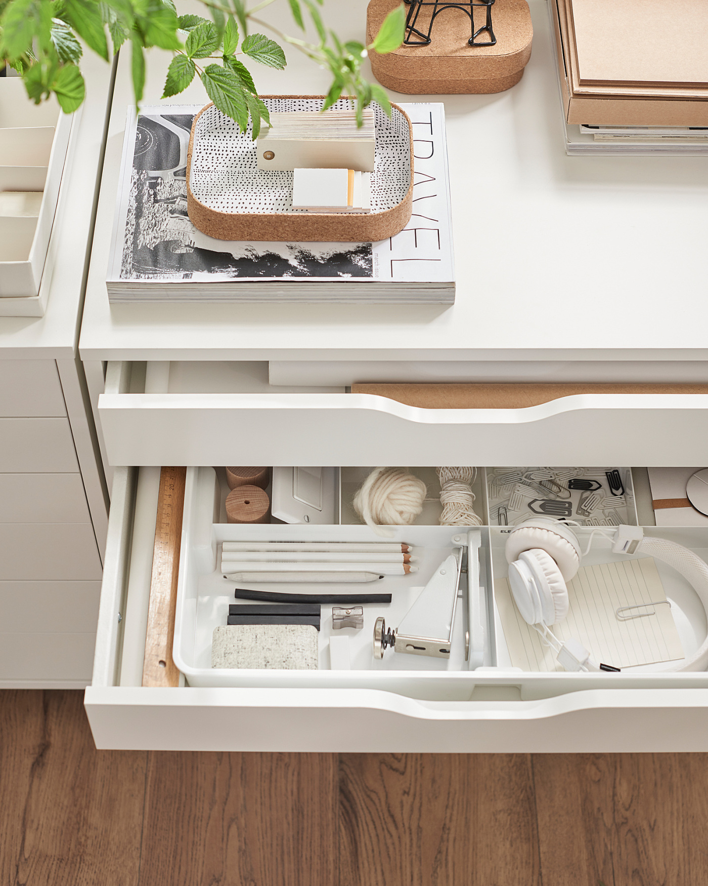 ALEX drawer unit on castors white - IKEA