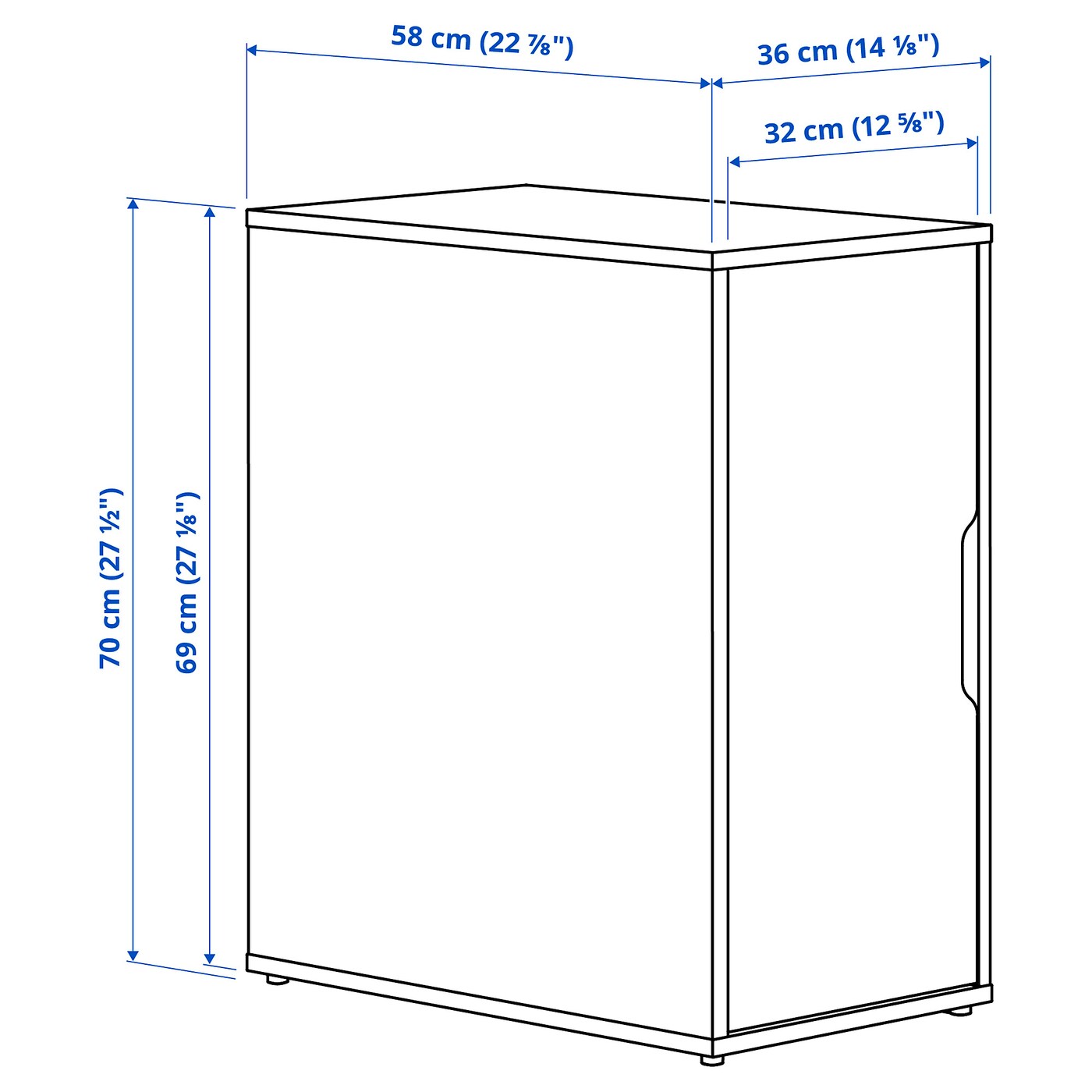 ALEX storage unit white stained/oak effect - IKEA