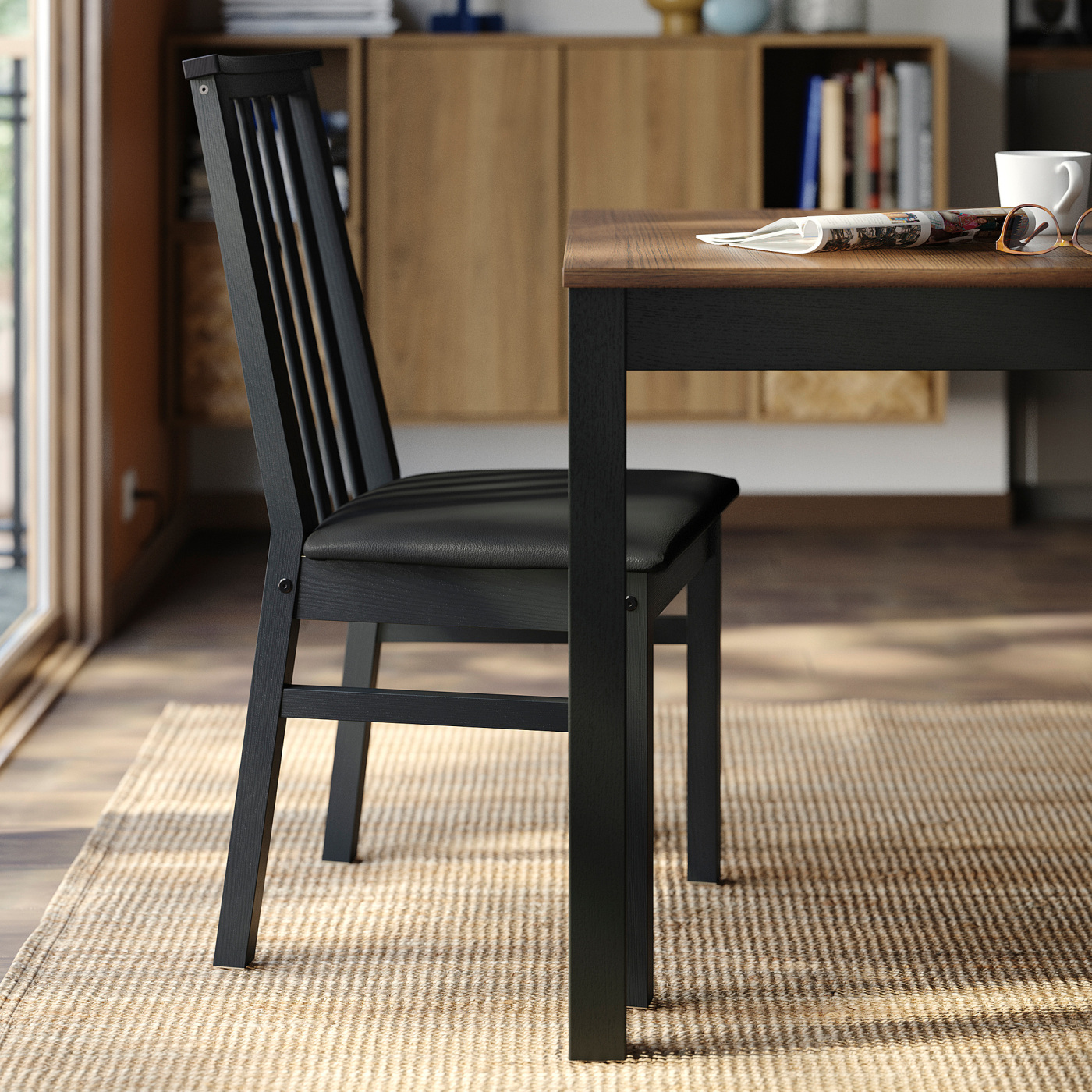 ÅLHULT chair black/Bomstad black - IKEA