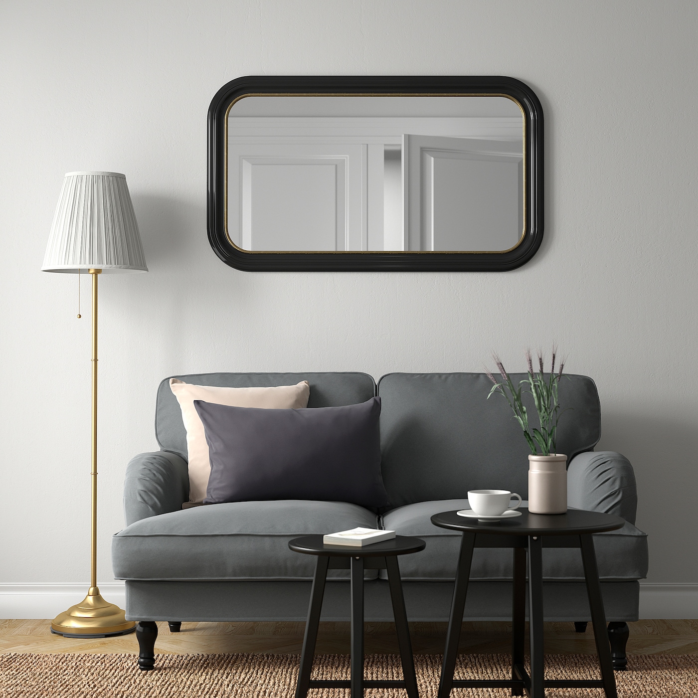ALMARÖD mirror black - IKEA