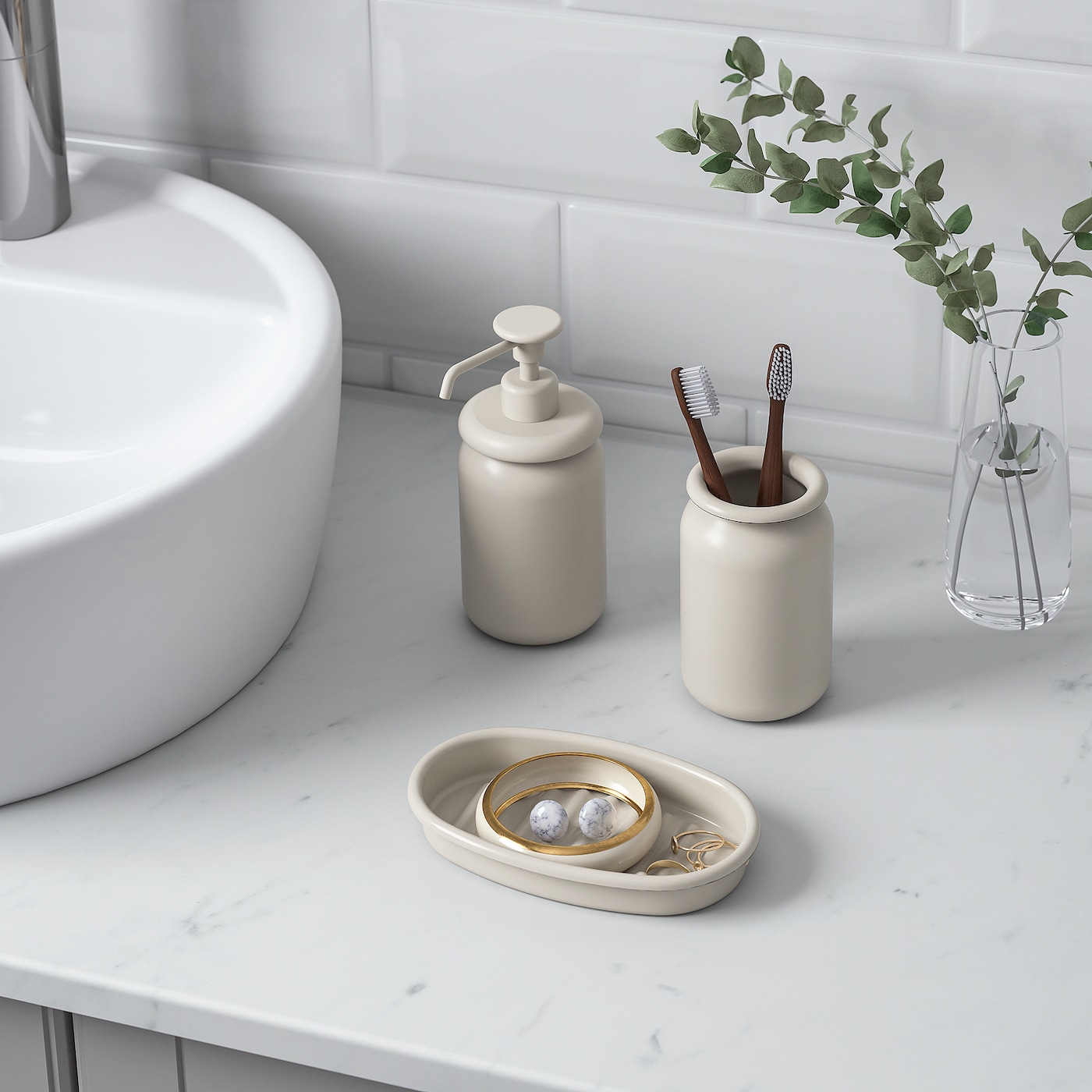 ÅLTJÄRN 3-piece bathroom set - IKEA