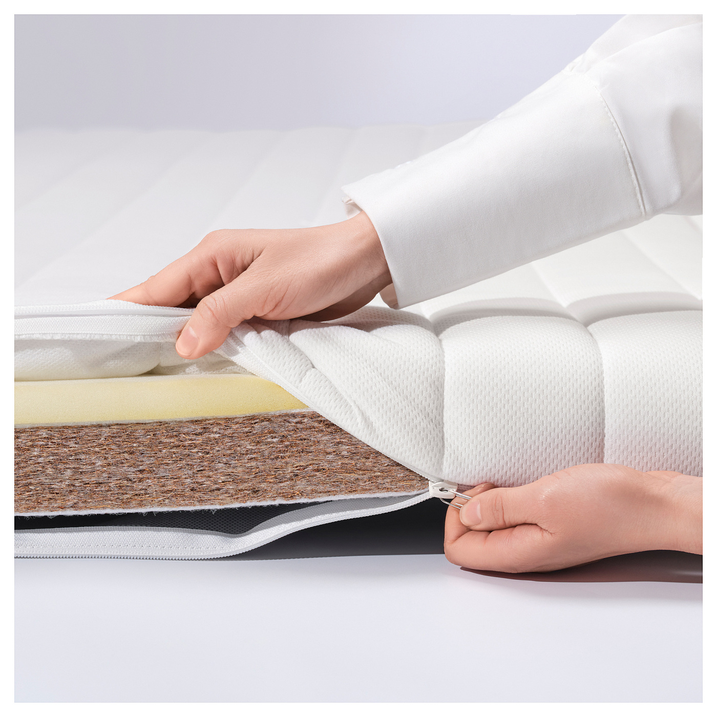 ÅNNFJÄLLET coir mattress super firm/white - IKEA