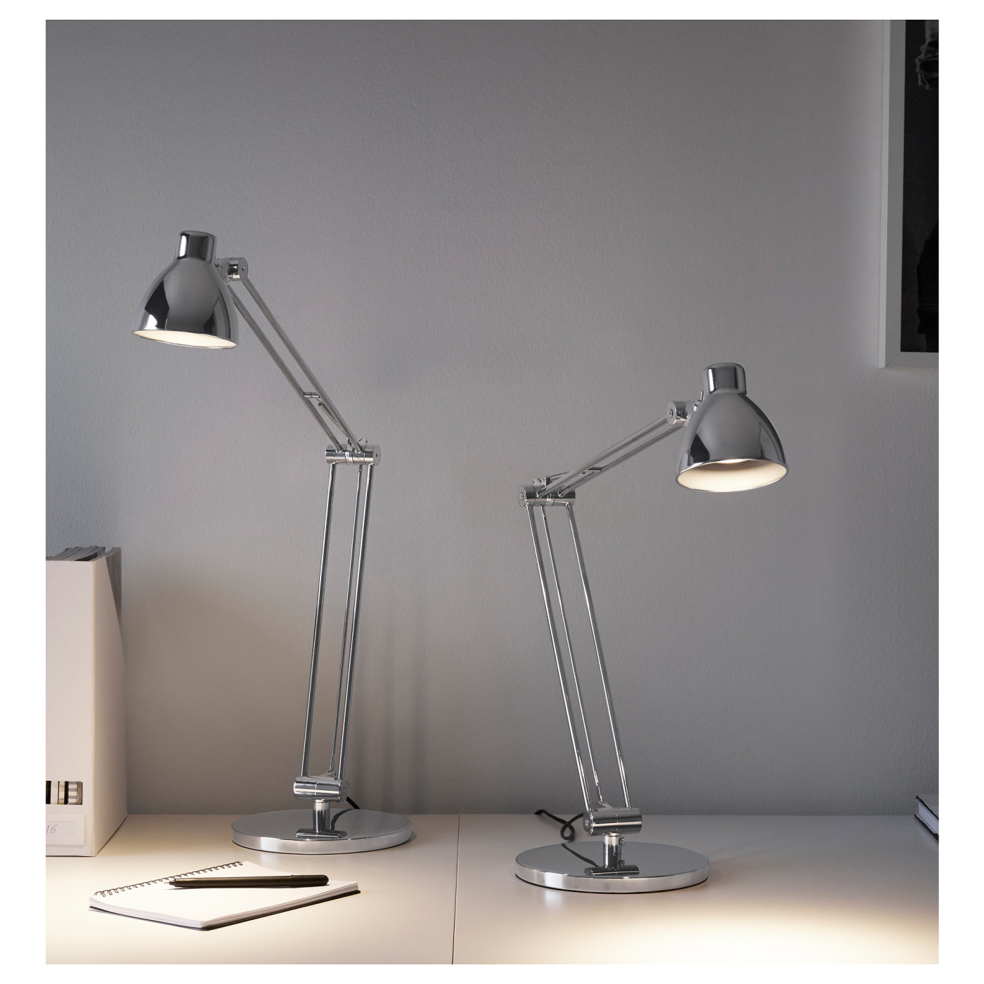 ANTIFONI work lamp nickel-plated - IKEA