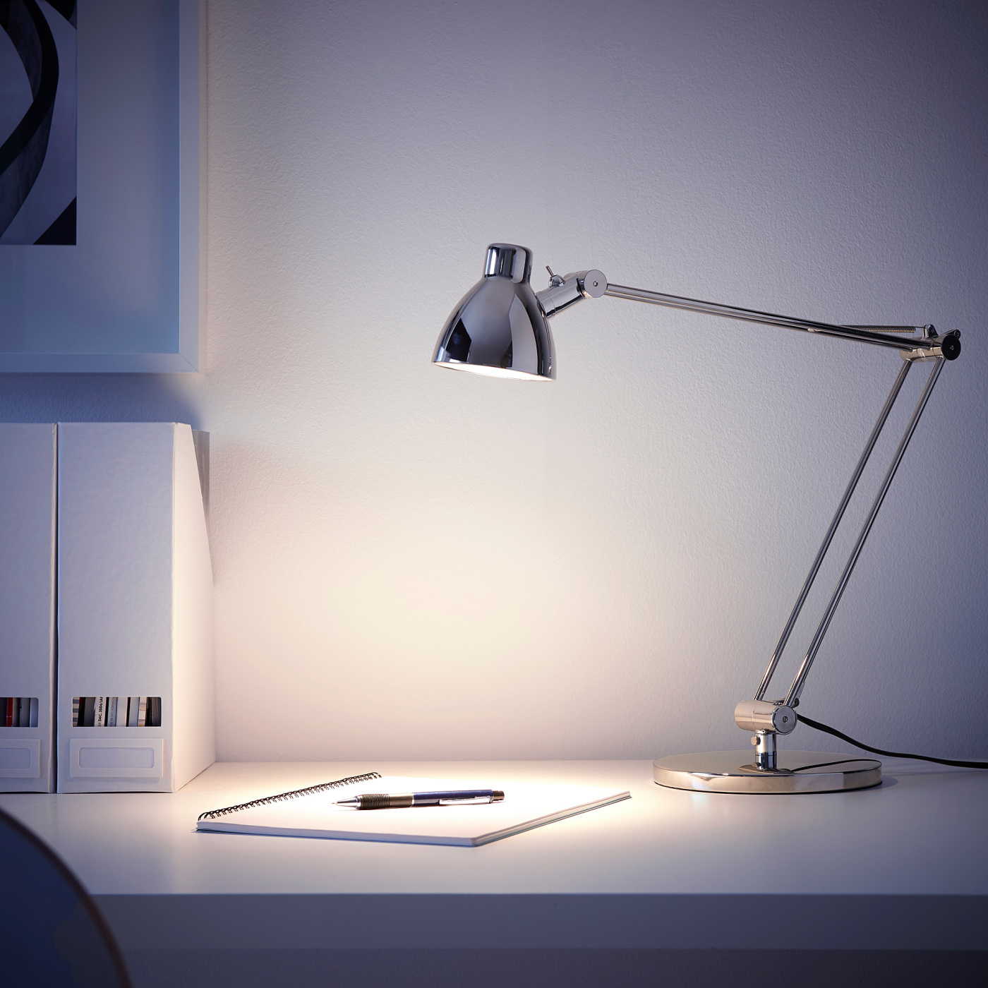 ANTIFONI work lamp nickel-plated - IKEA