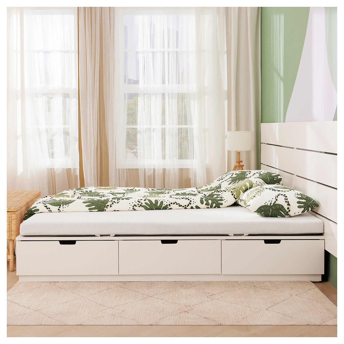ÅRBERGET natural latex mattress medium firm white - IKEA