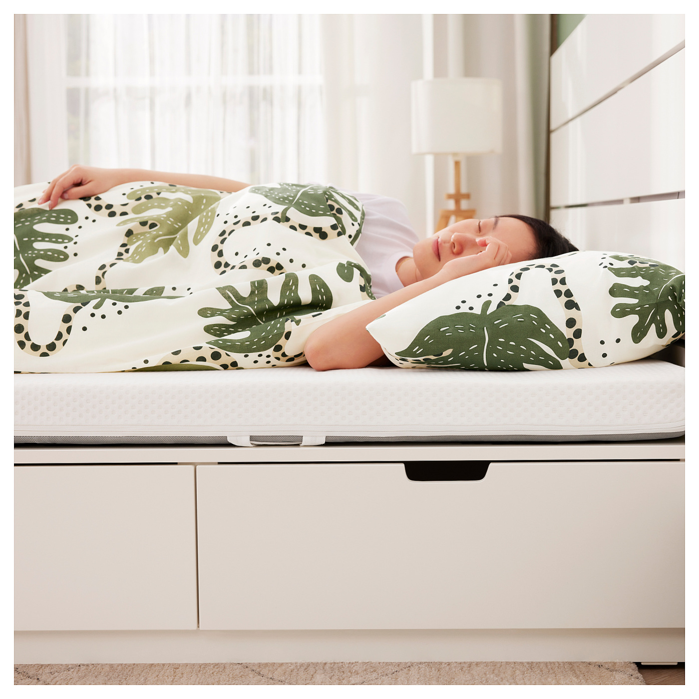 ÅRBERGET natural latex mattress medium firm white - IKEA