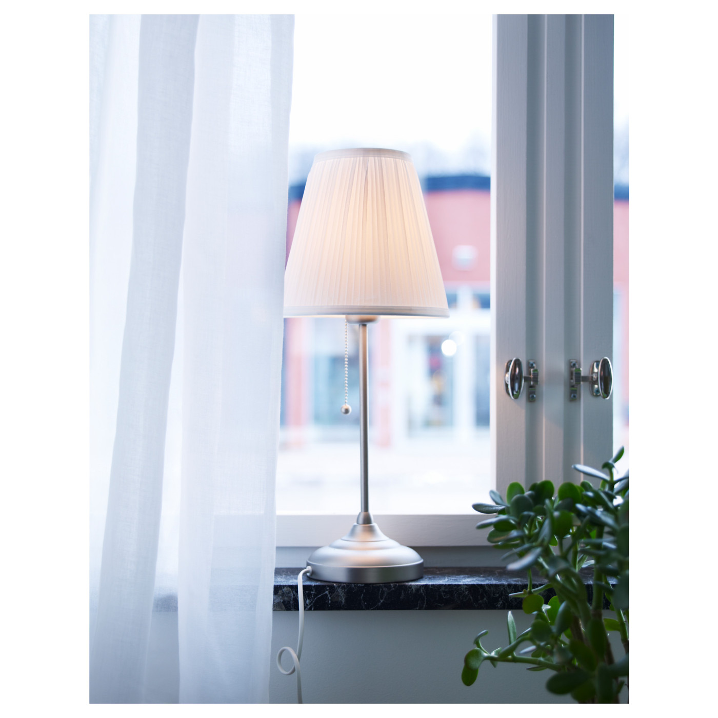 ÅRSTID table lamp nickel-plated/white - IKEA