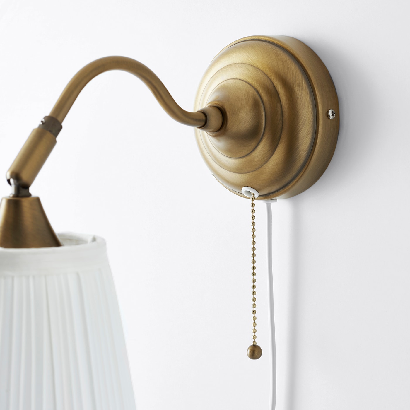ÅRSTID wall lamp brass/white - IKEA