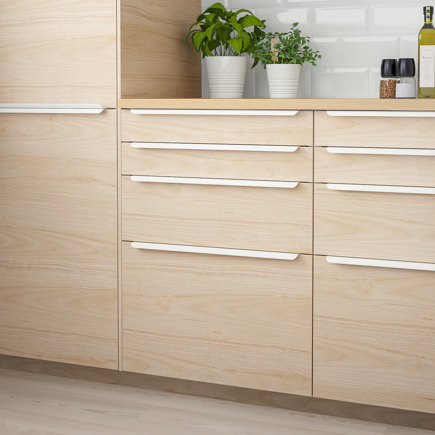 ASKERSUND drawer front light ash effect - IKEA