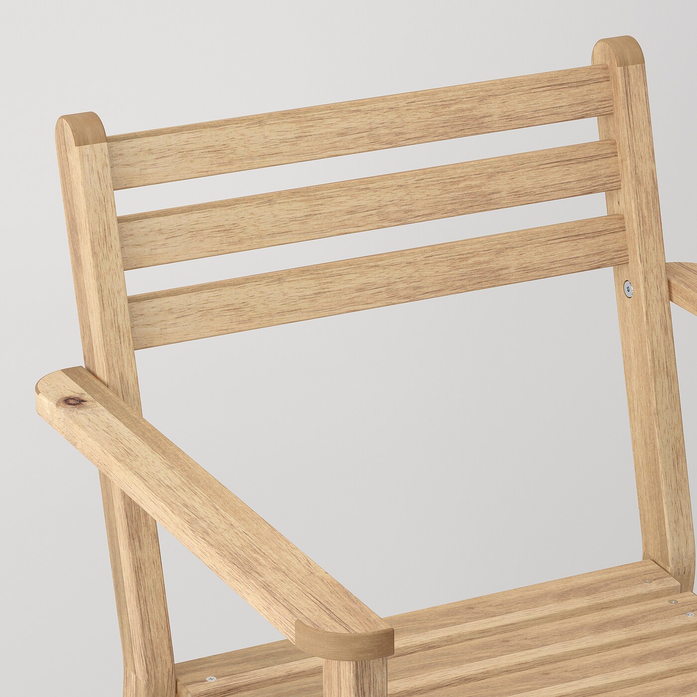 ASKHOLMEN chair with armrests, outdoor acacia - IKEA