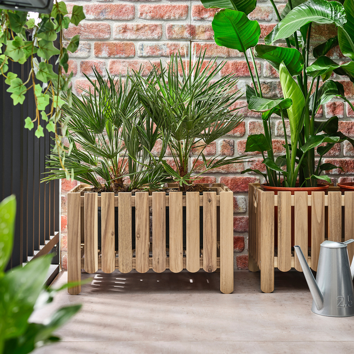 ASKHOLMEN flower box acacia - IKEA
