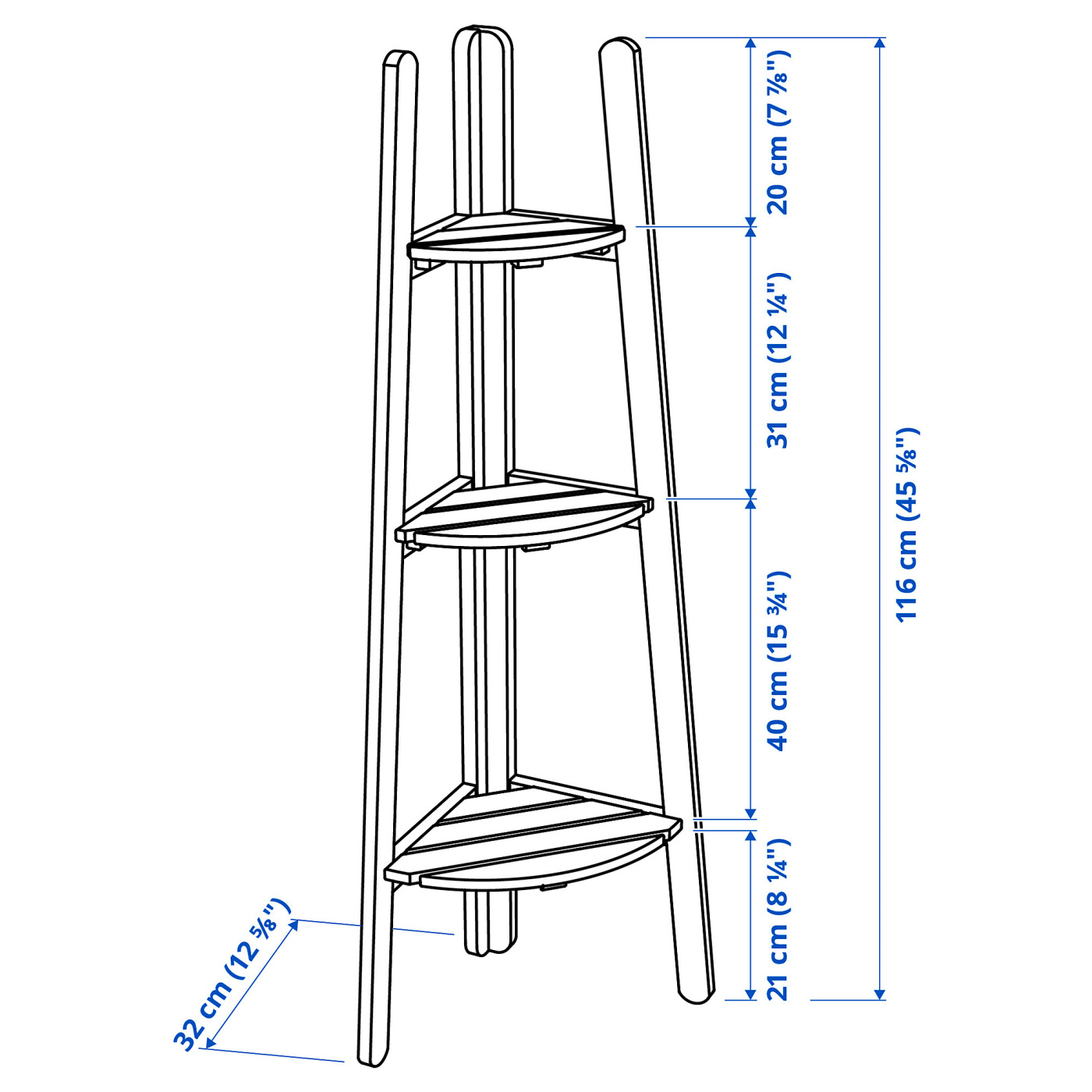 ASKHOLMEN plant stand acacia - IKEA