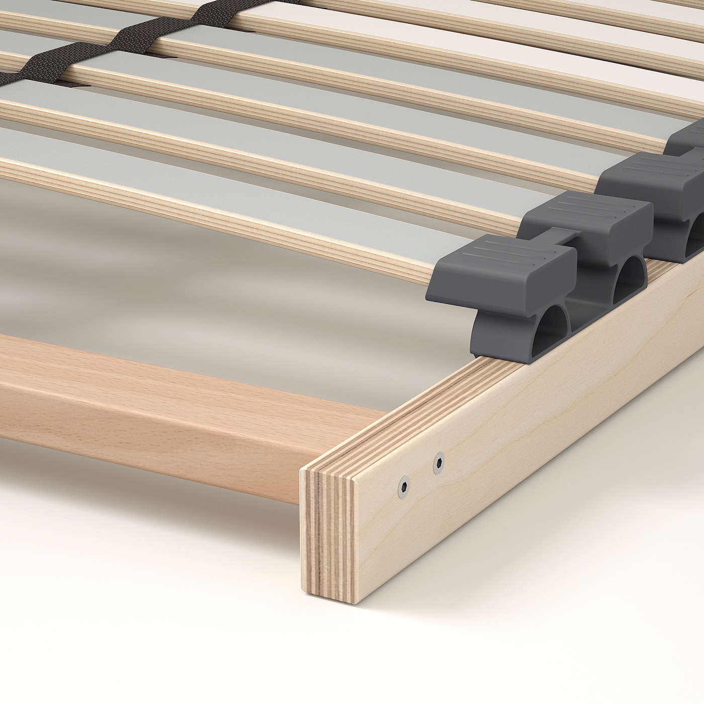 ASKVOLL bed frame white/Lönset - IKEA