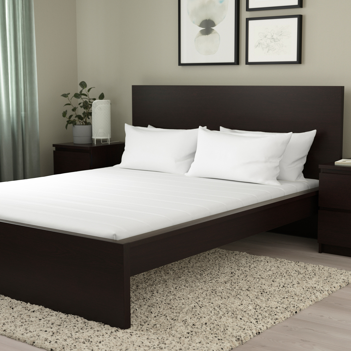ÅSVANG foam mattress firm/white - IKEA