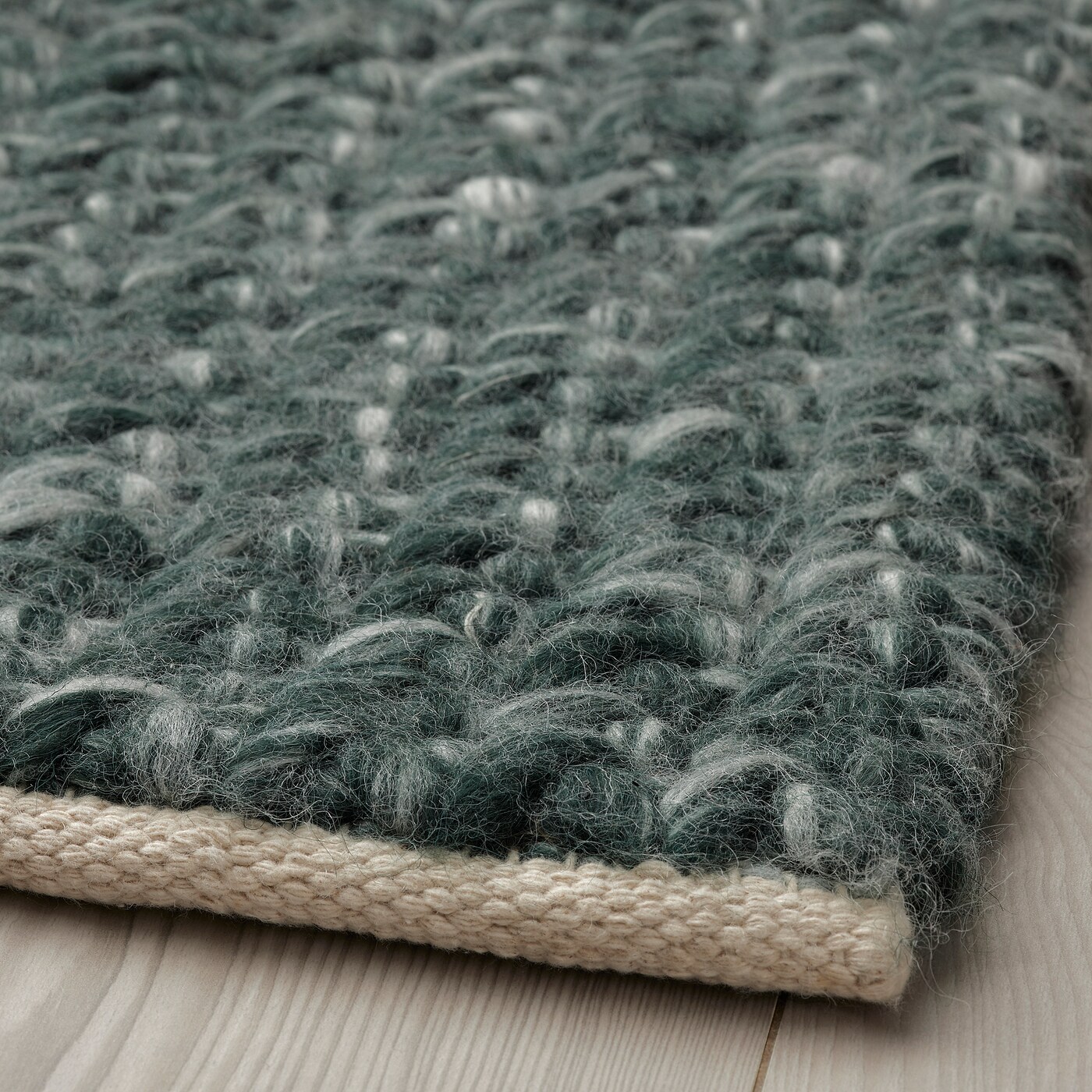 IKEA AVSKILDRA 新品未開封　グリーン ラグ・カーペット廃盤品 AVSKILDRA rug, flatwoven handmade dark green - IKEA