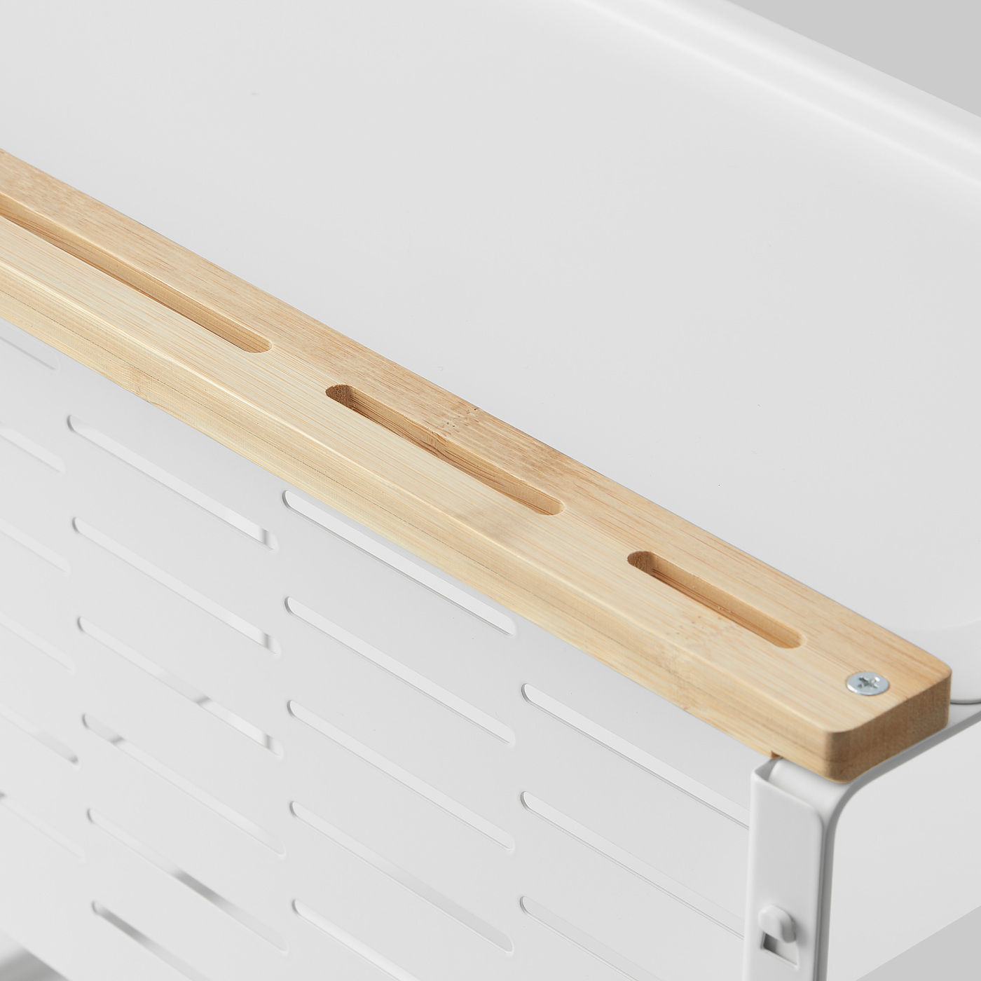 AVSTEG kitchen countertop organiser bamboo/white - IKEA