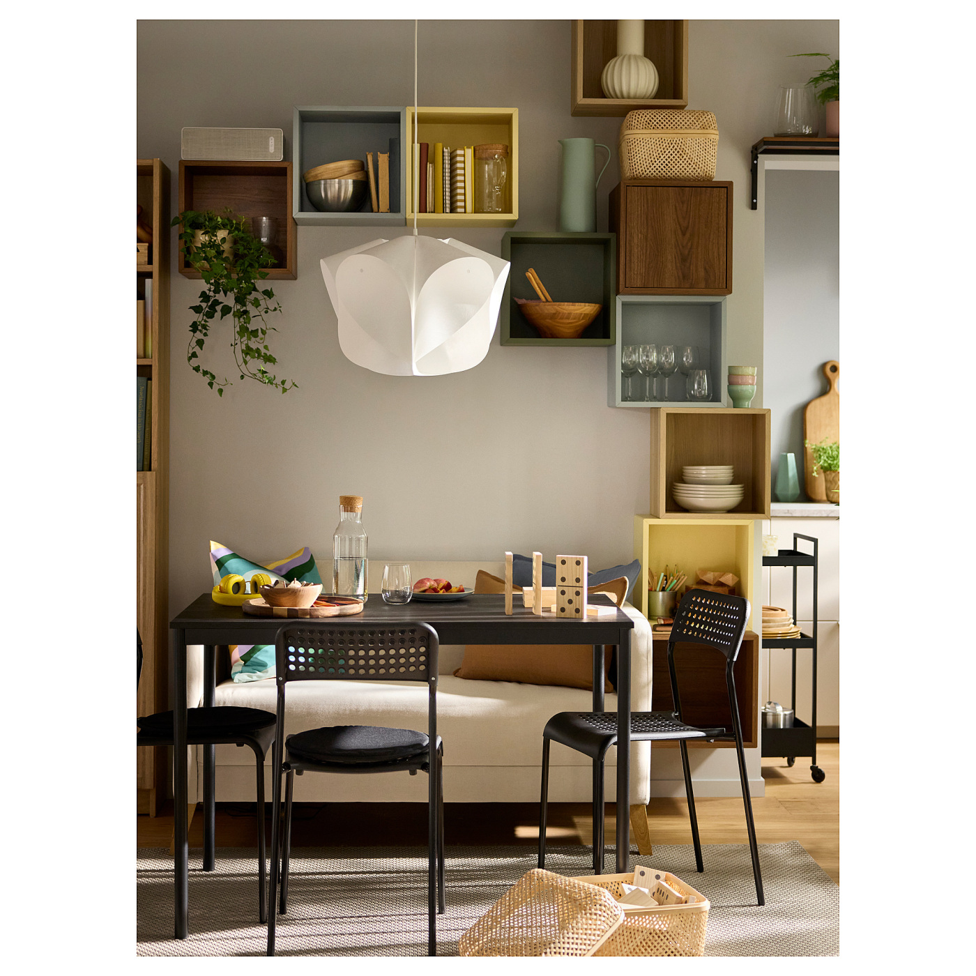 BÄCKNATE / HEMMA pendant lamp white - IKEA