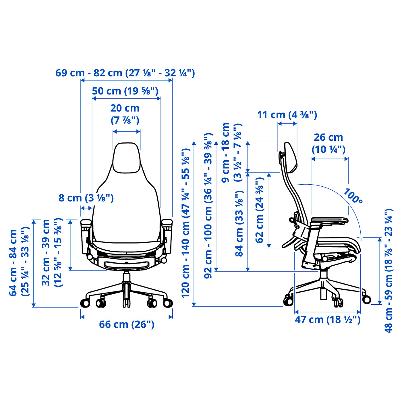 BÄSTBOLL gaming chair black/Mjuk black - IKEA